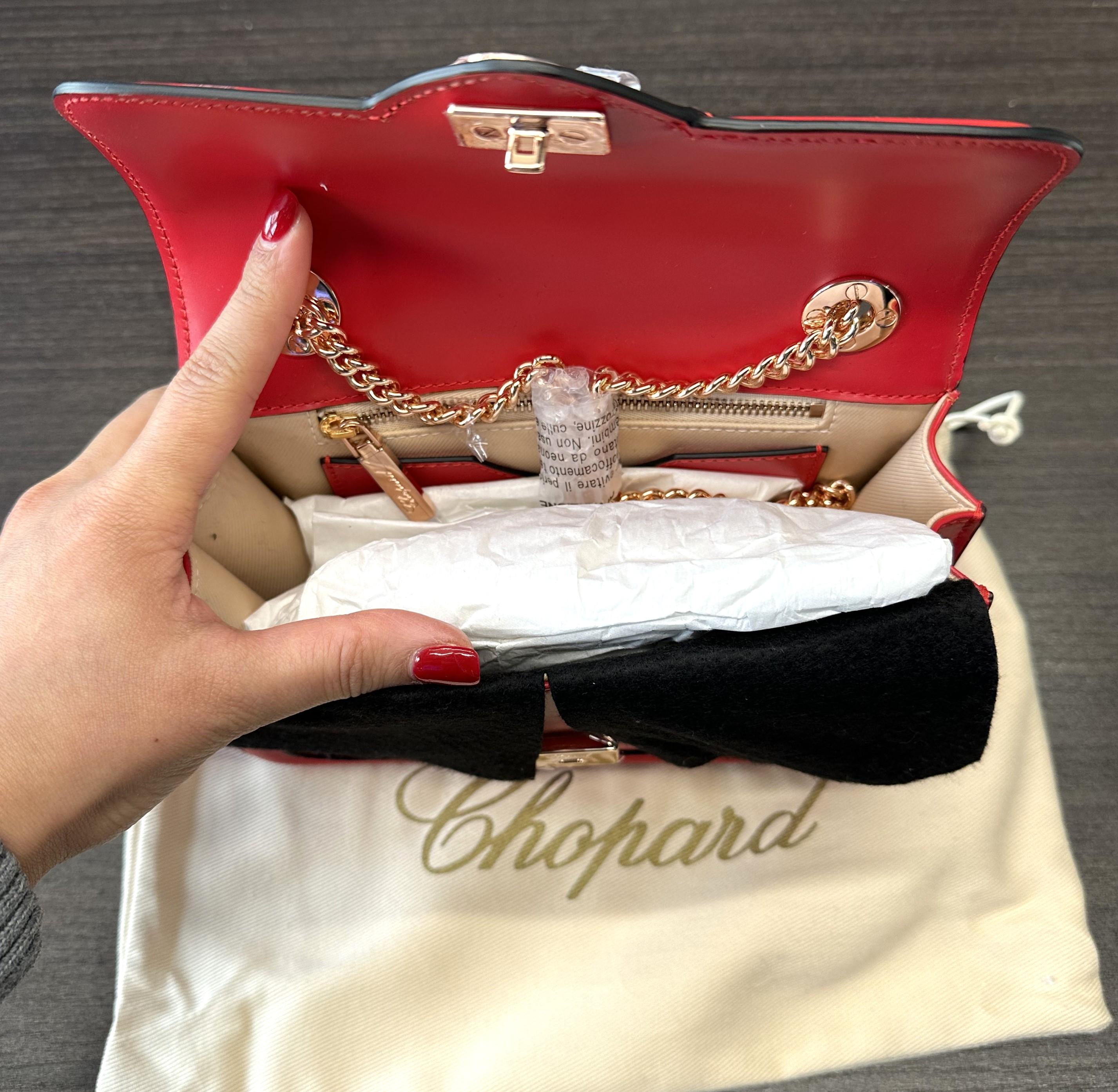 Chopard Happy Hearts Bolso Crossbody de Piel Rojo 95000-1103 en venta 2