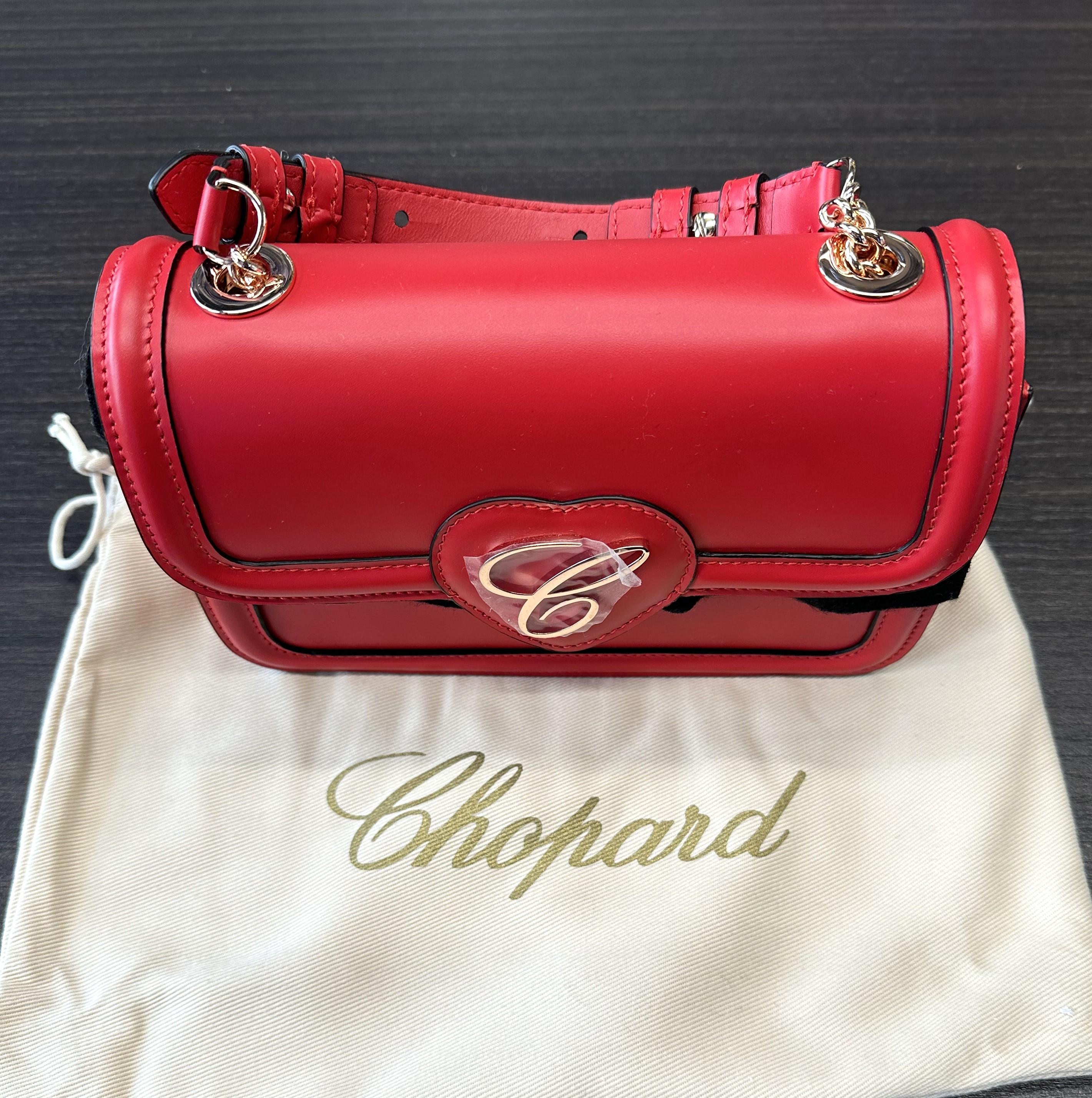 Chopard Happy Hearts Bolso Crossbody de Piel Rojo 95000-1103 en venta 3