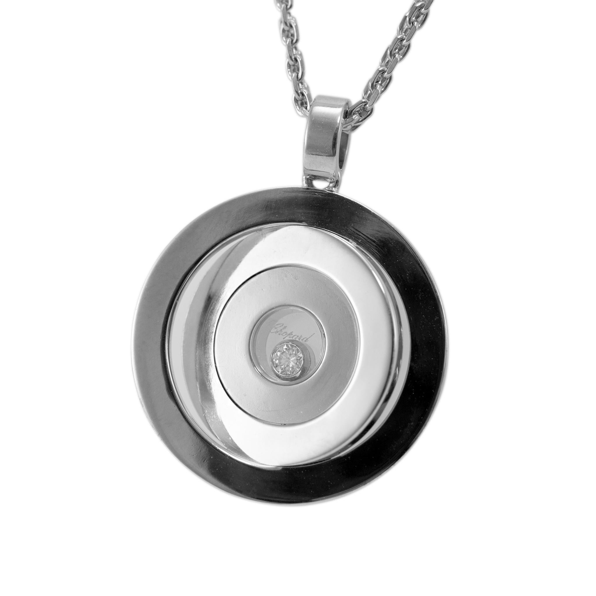 Brand: Chopard 

Gender: Ladies 

Metal Type: 18K White Gold

Length: 16.00 inches

Weight: 15.91 grams

One ladies 18K white gold double-strand diamond necklace. The metal was tested and determined to be 18K white gold. Engraved with 