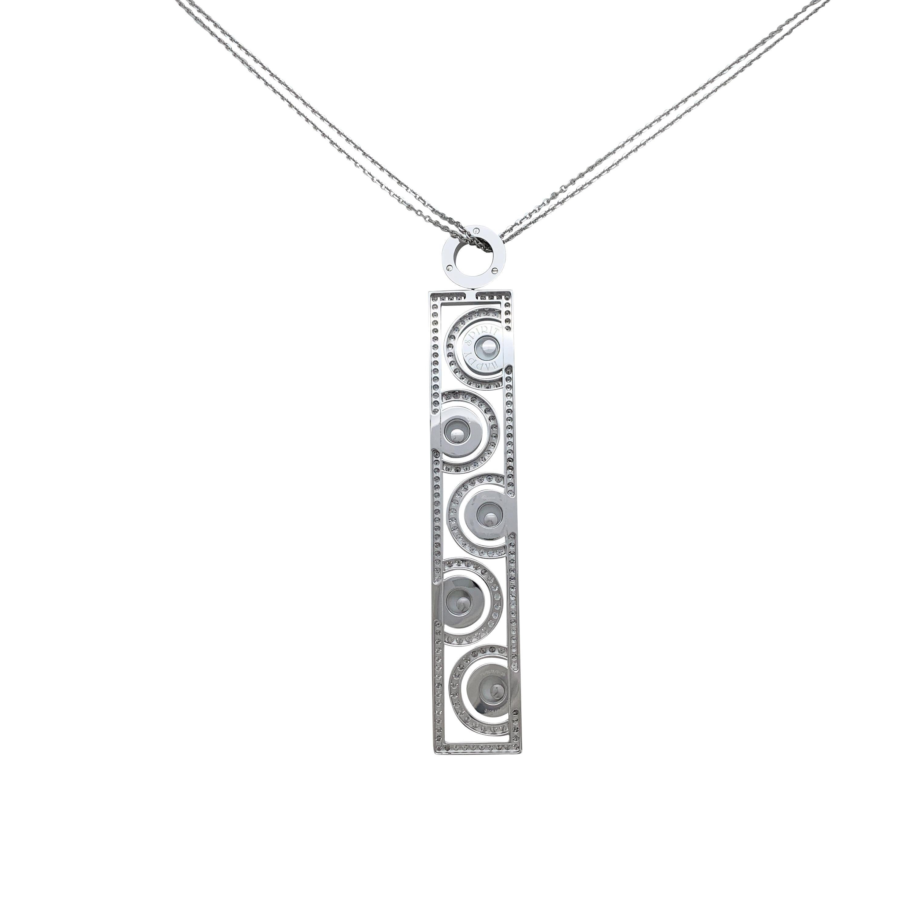 An18Kt white gold Chopard pendant and chain, 