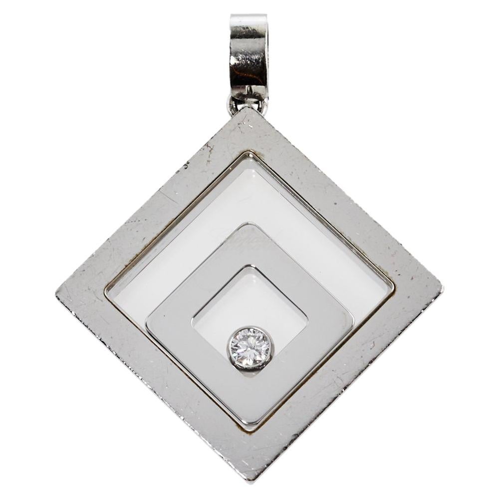 Chopard Happy Spirit Diamond 18K White Gold Pendant