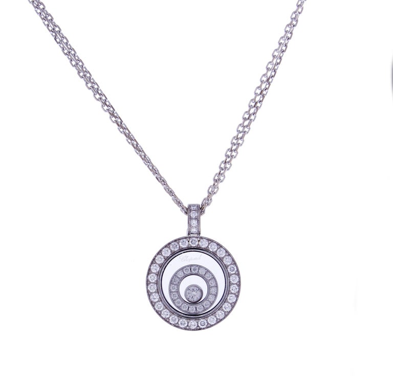 Chopard Happy Spirit Diamond Double Circle Pendant Necklace at 1stDibs ...