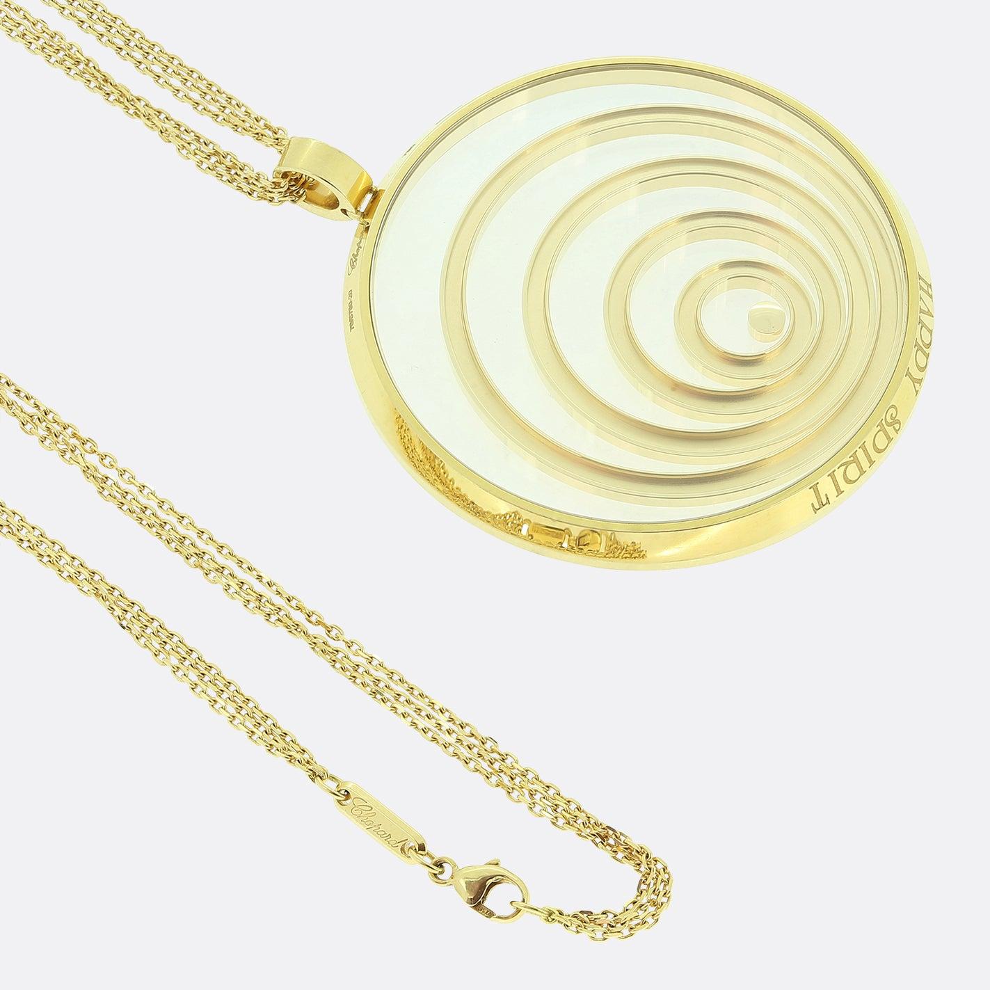 Taglio brillante Collana con ciondolo grande con diamante Chopard Happy Spirit in vendita