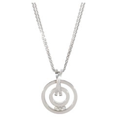 Chopard Happy Spirit Diamond Necklace in 18K White Gold 0.15 CTW