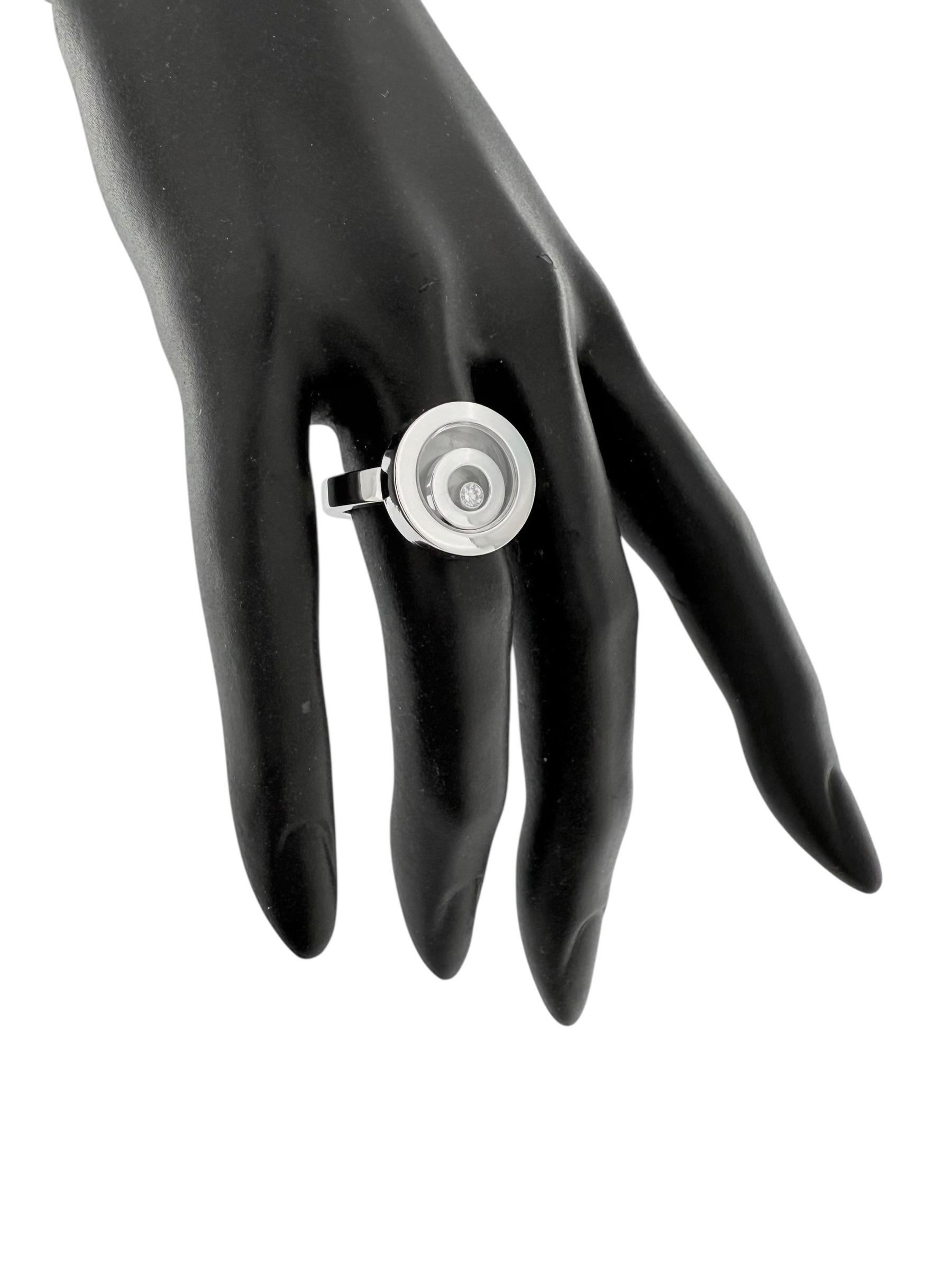 Chopard Bague à diamants Happy Spirit Or blanc 18 carats Excellent état - En vente à Esch sur Alzette, Esch-sur-Alzette