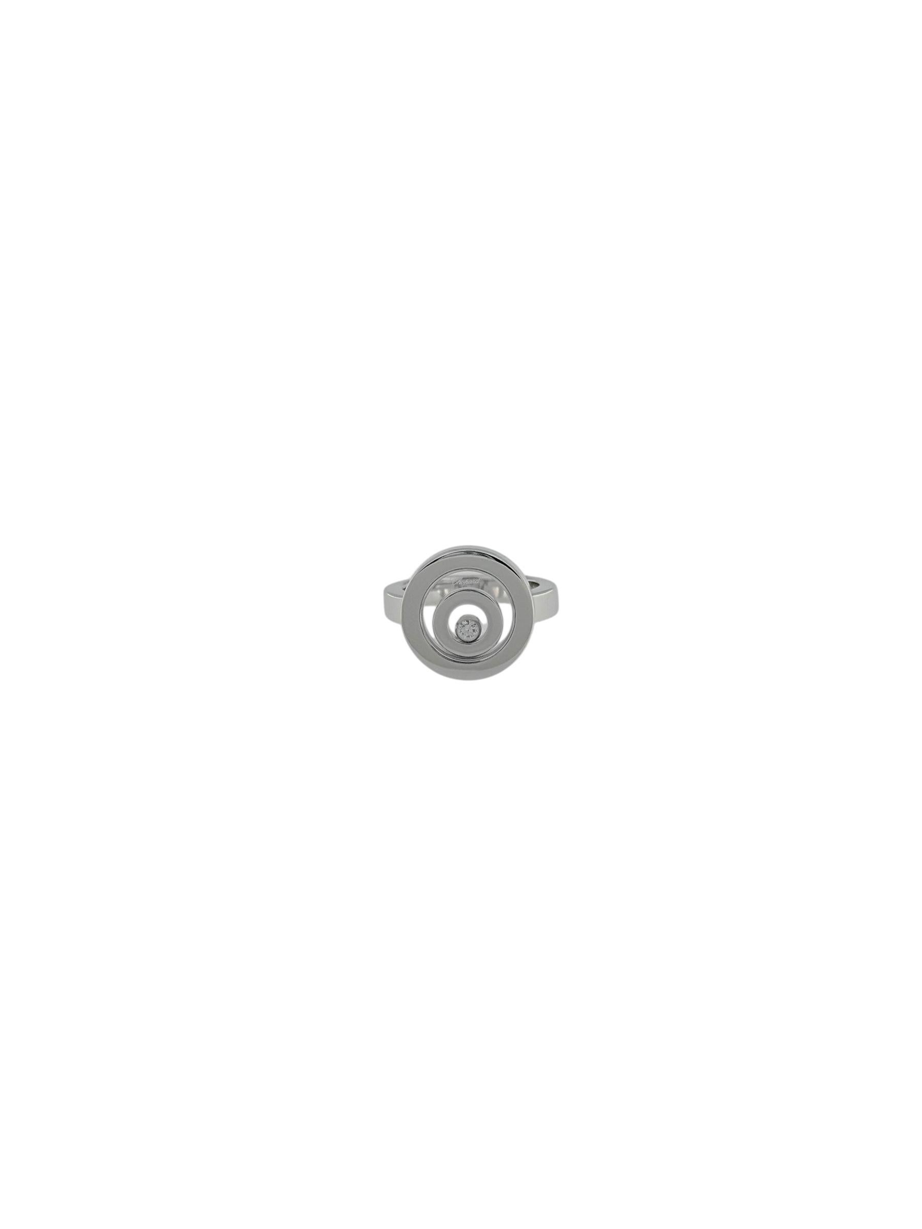 Chopard Bague à diamants Happy Spirit Or blanc 18 carats en vente 1