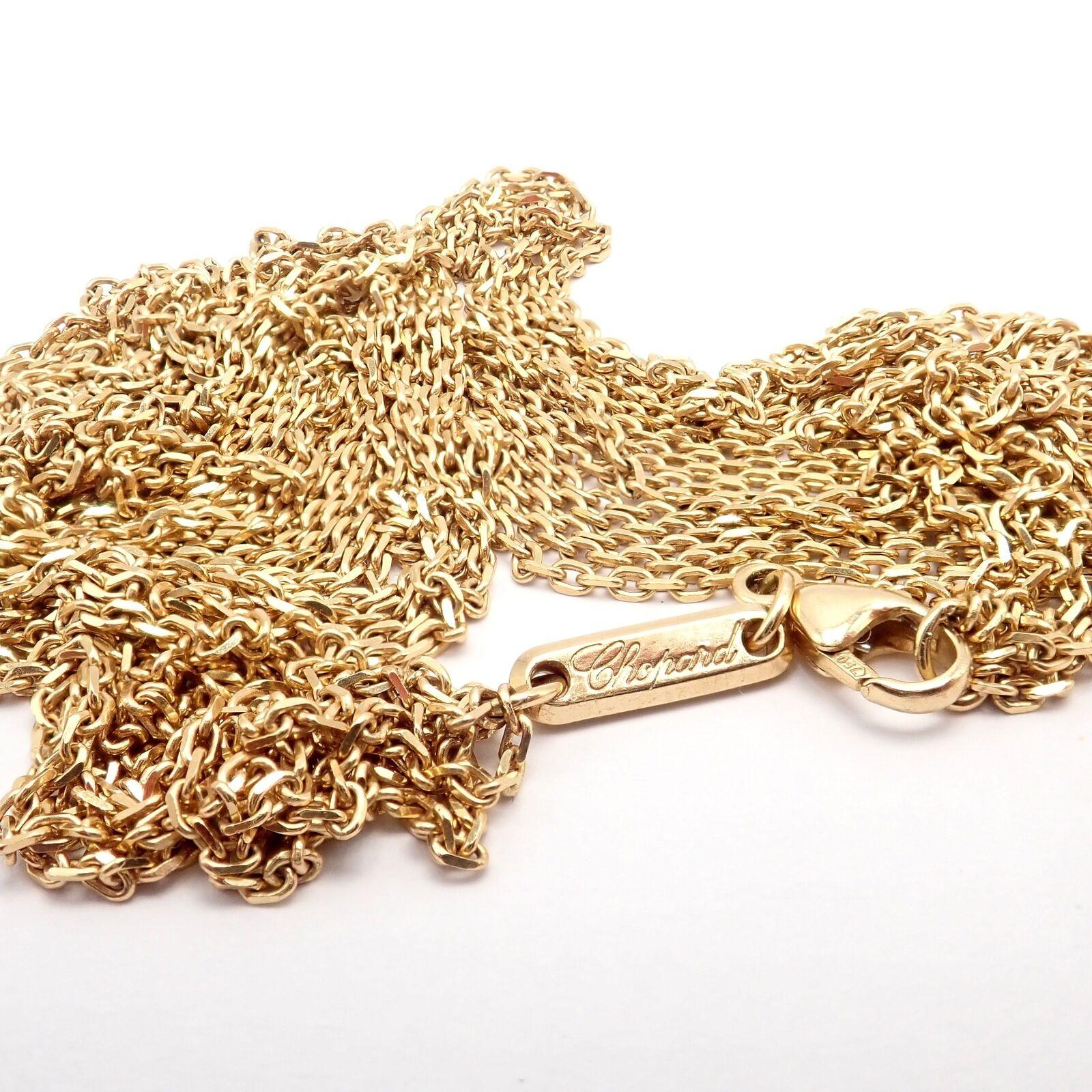 Chopard, collier pendentif Happy Spirit extra large à 5 brins en or jaune et diamants en vente 8