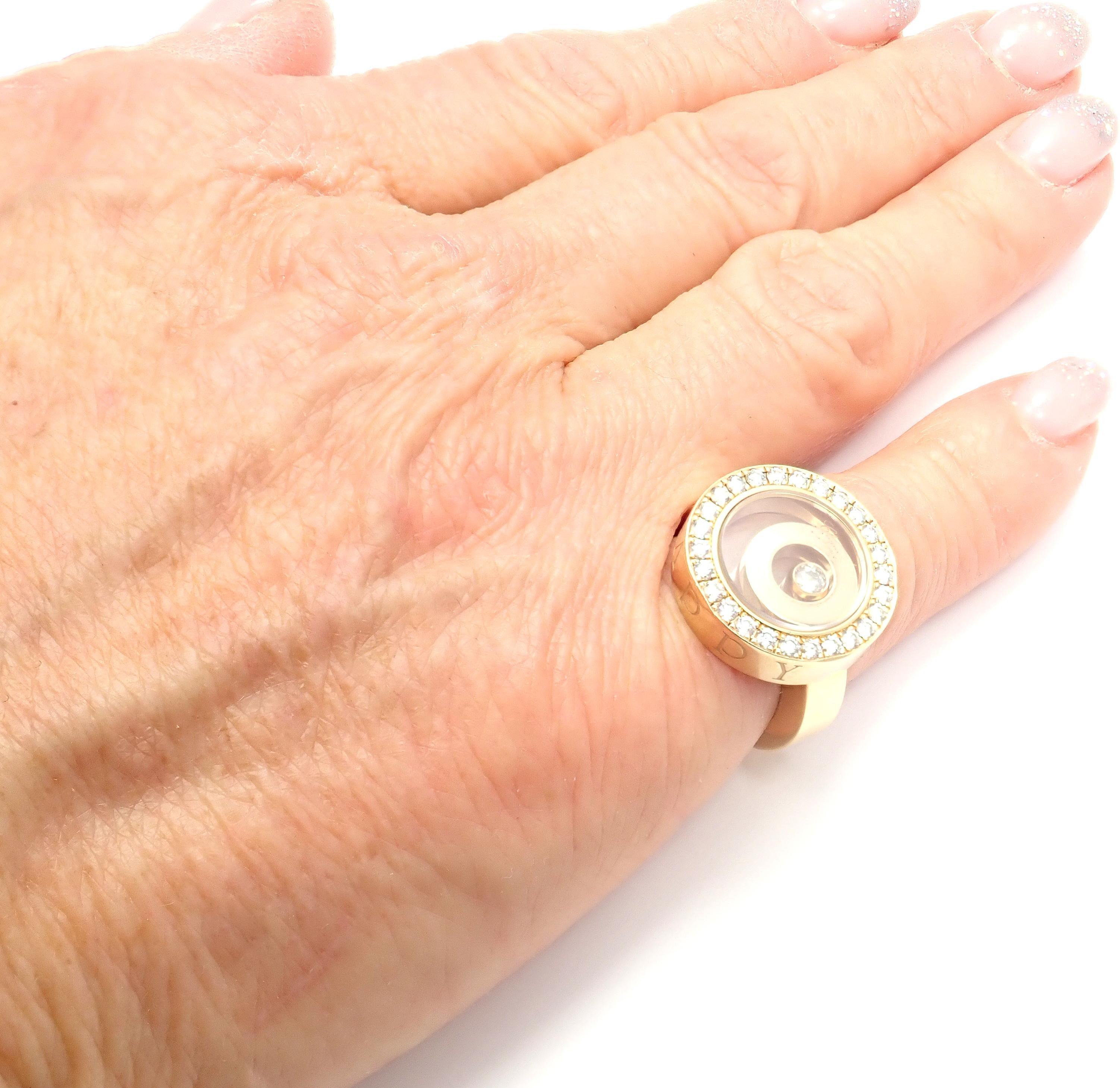 Chopard Happy Spirit Diamond Yellow Gold Ring 4