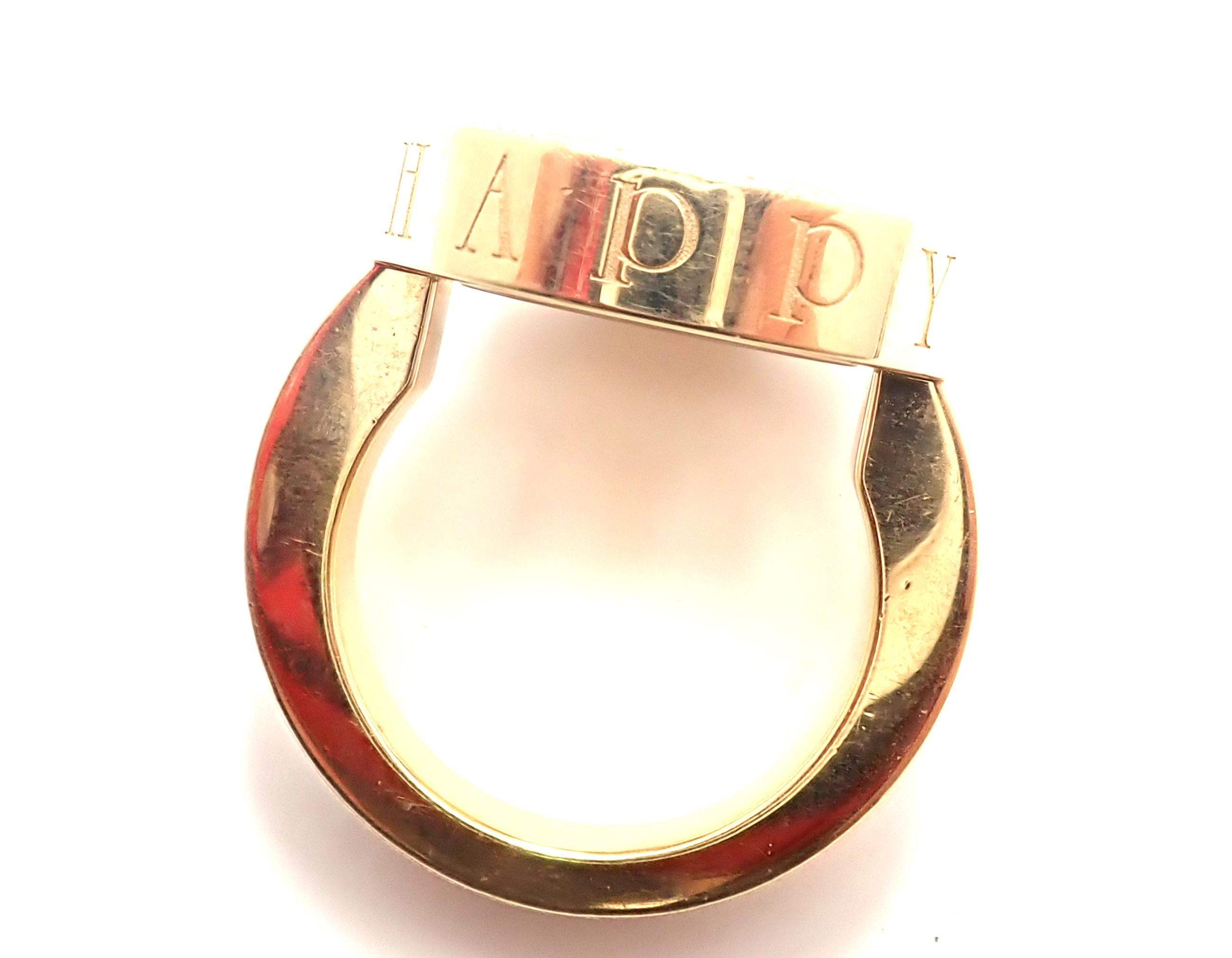 Chopard Happy Spirit Diamond Yellow Gold Ring 2