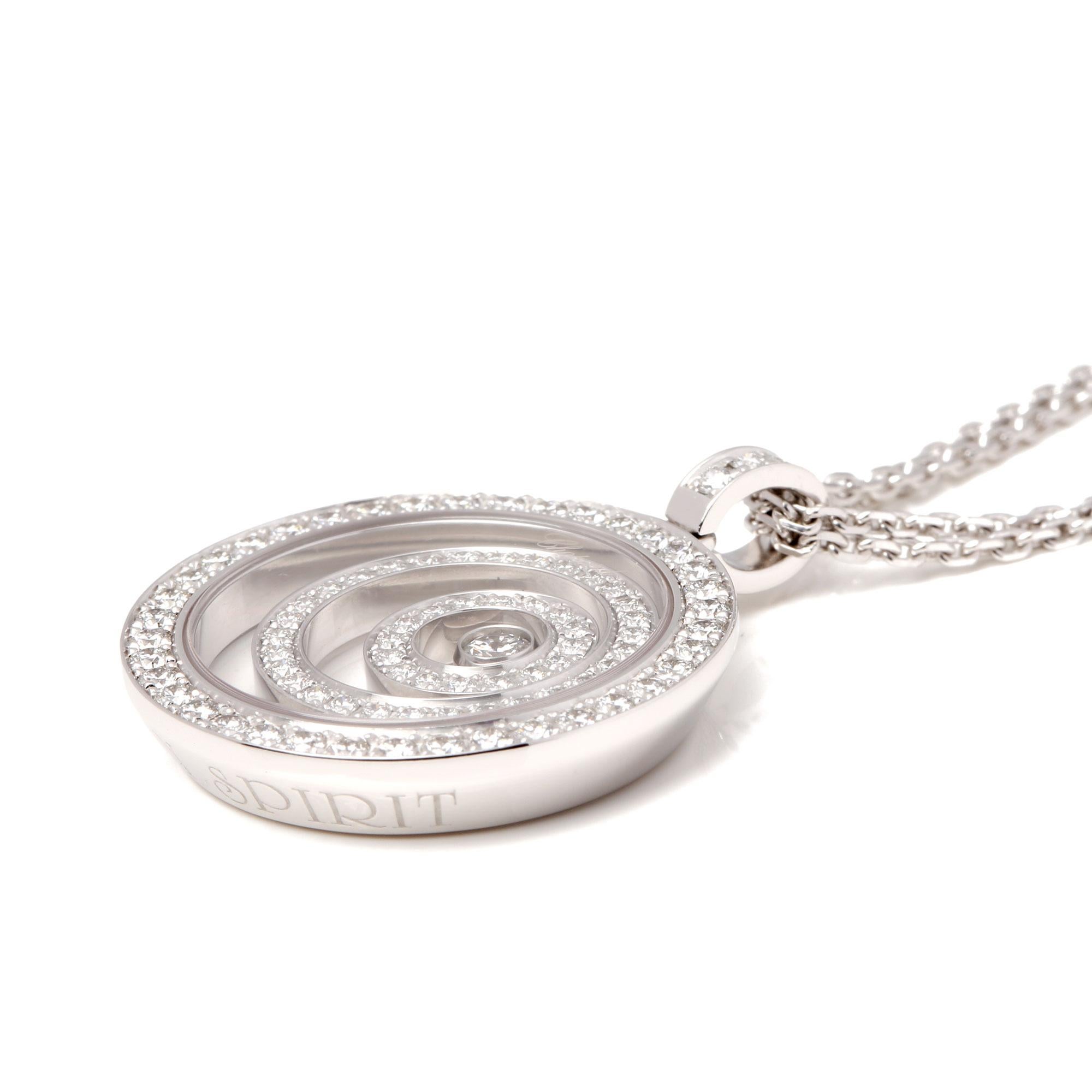 Round Cut Chopard Happy Spirit Pendant