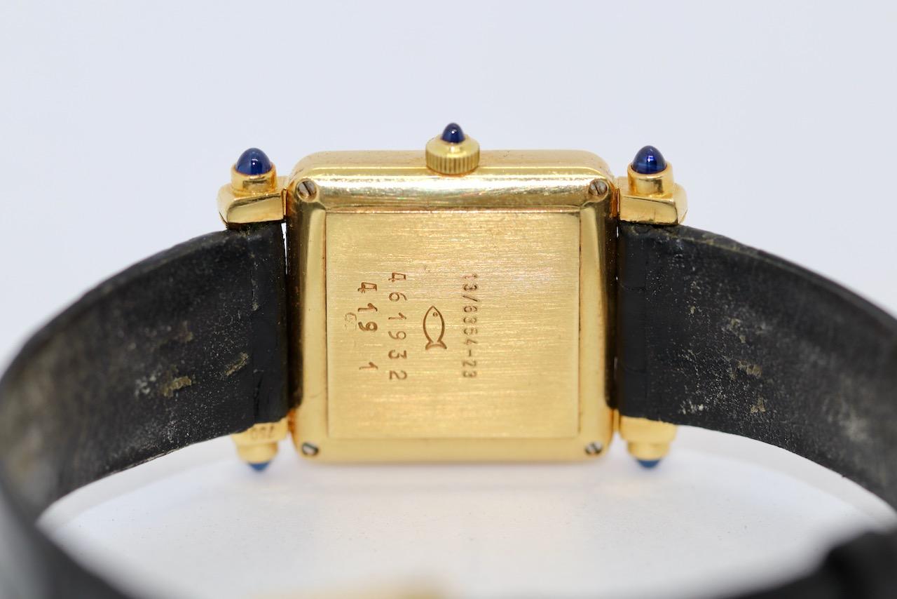 Chopard Happy Sport 18 Karat Gold Diamond and Sapphire Ladies Watch Ref. 419-1 For Sale 2