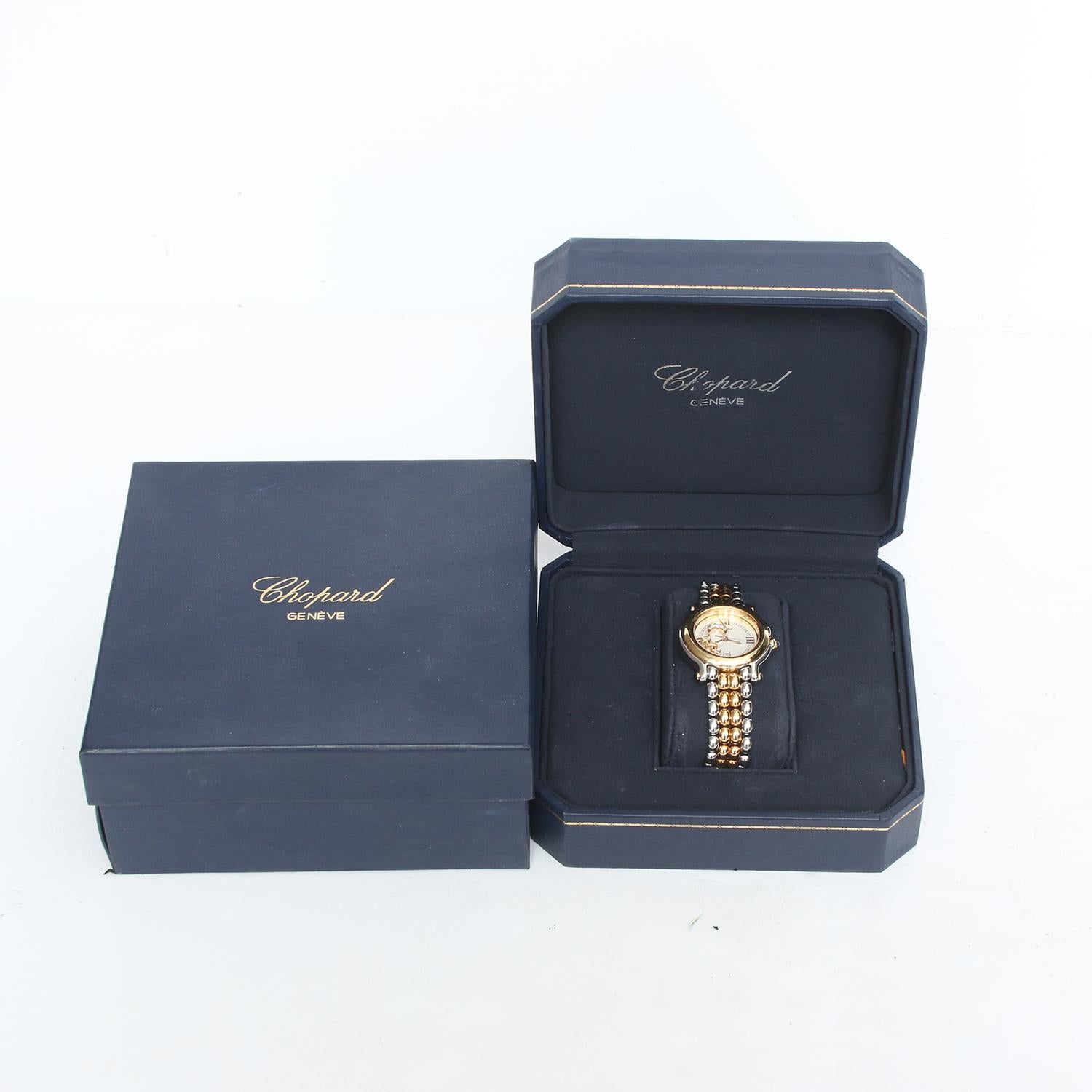Chopard Happy Sport 18 Karat Yellow Gold and Stainless Steel Watch 1