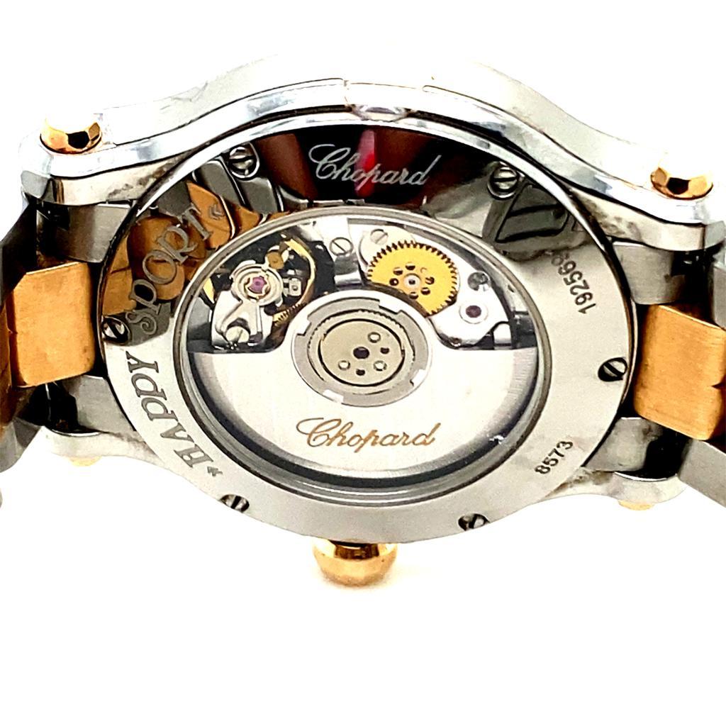 Women's Chopard Happy Sport 18ct Rose Gold Steel Ladies Watch 8573