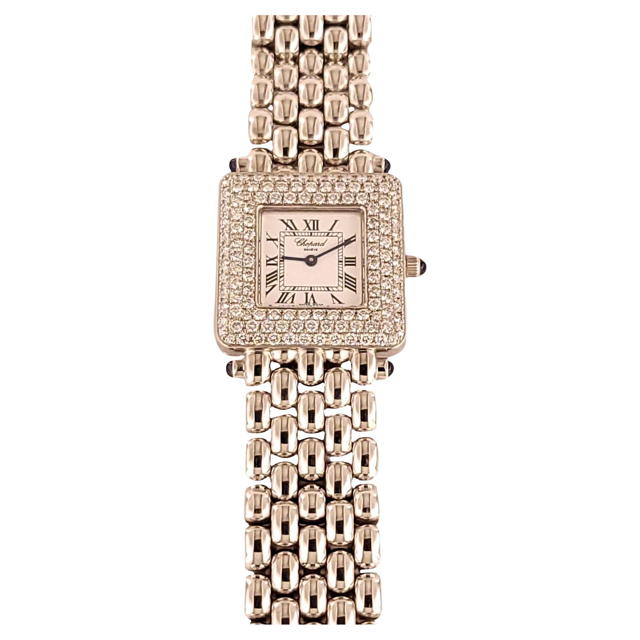 Chopard Happy Sport  18K White Gold & Diamond Bezel 21mm
