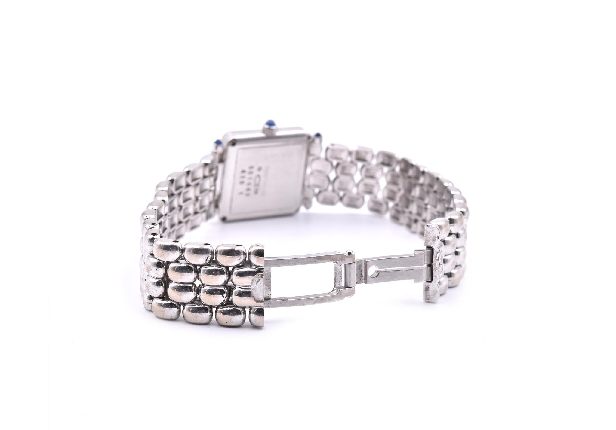 Chopard Happy Sport 18 Karat White Gold Diamond Watch Ref. 491-1 In Excellent Condition In Scottsdale, AZ