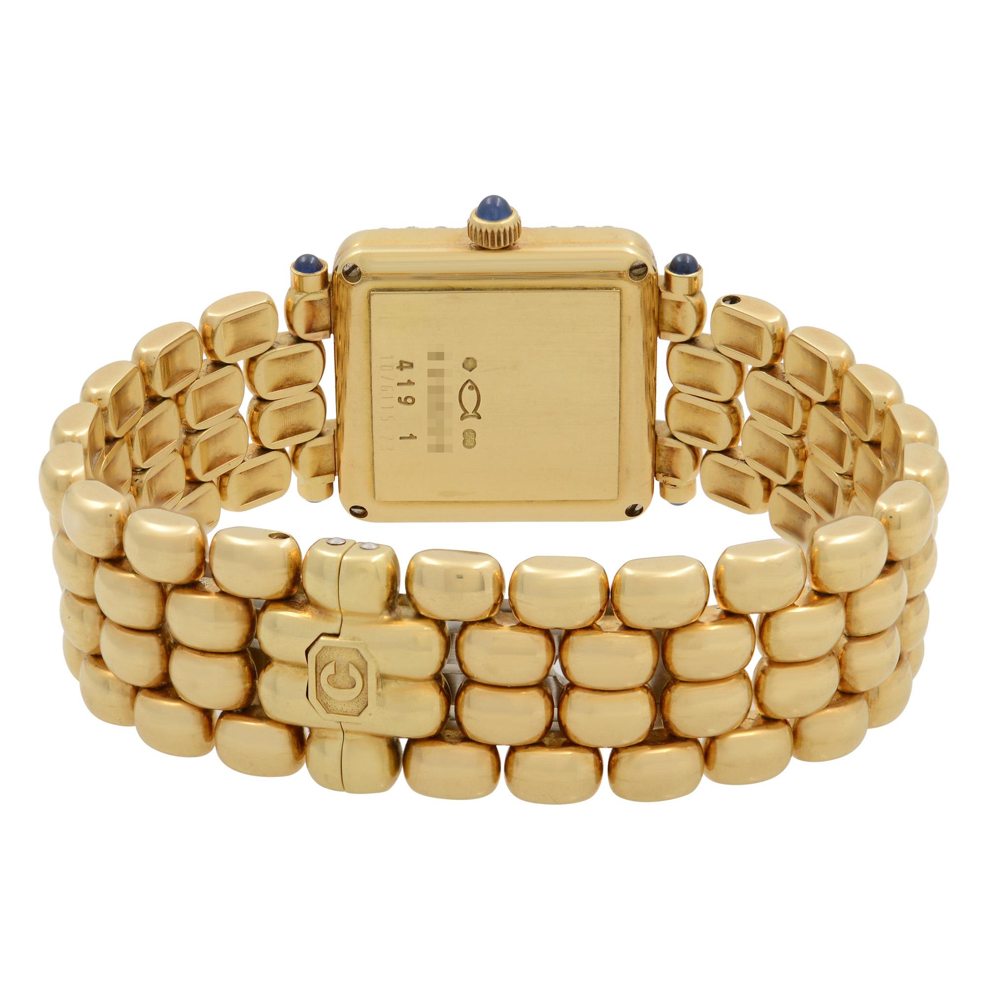 Chopard Happy Sport 18K Yellow Gold Diamond White Dial Ladies Watch 10/6115-23 1