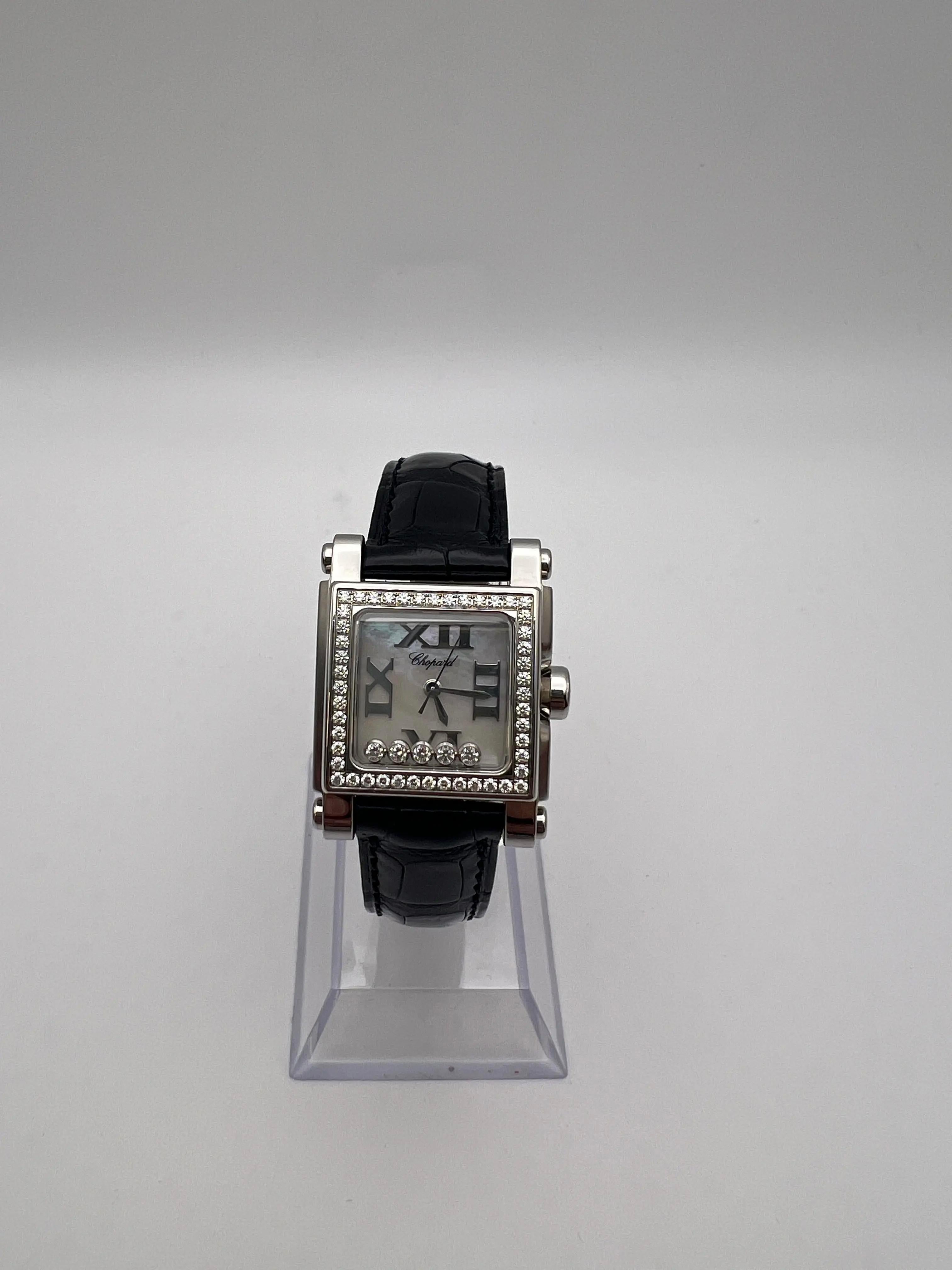 Chopard Happy Sport 24x31mm Perlmutt Zifferblatt 5 Diamanten 8516 278516-3003 (Rundschliff) im Angebot