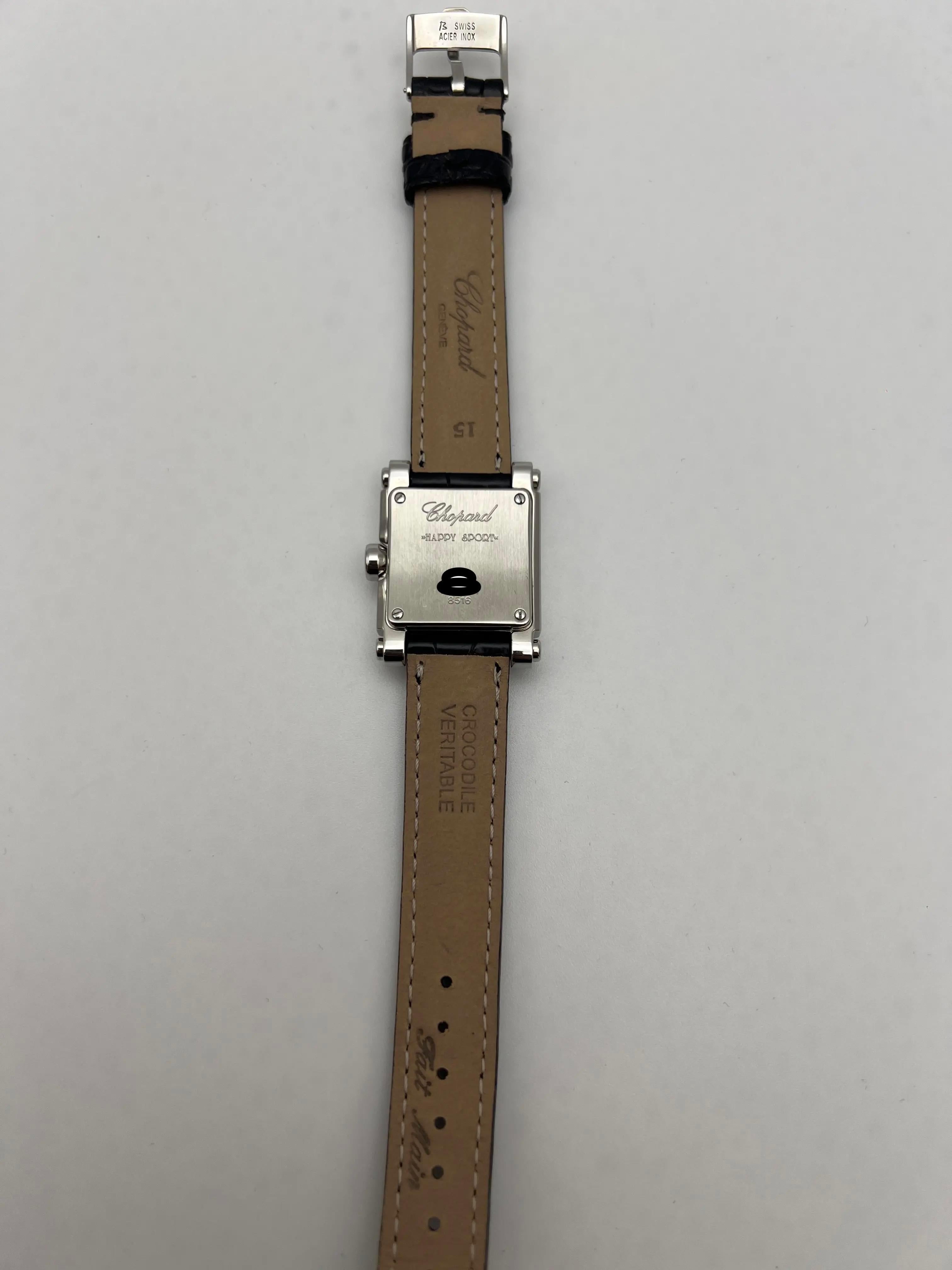 Chopard Happy Sport 24x31mm Perlmutt Zifferblatt 5 Diamanten 8516 278516-3003 im Angebot 3
