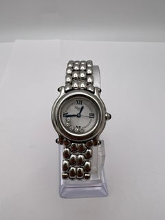 Chopard Happy Sport 26mm 5 Floating Diamonds White Roman Dial 27/8250-23 8245