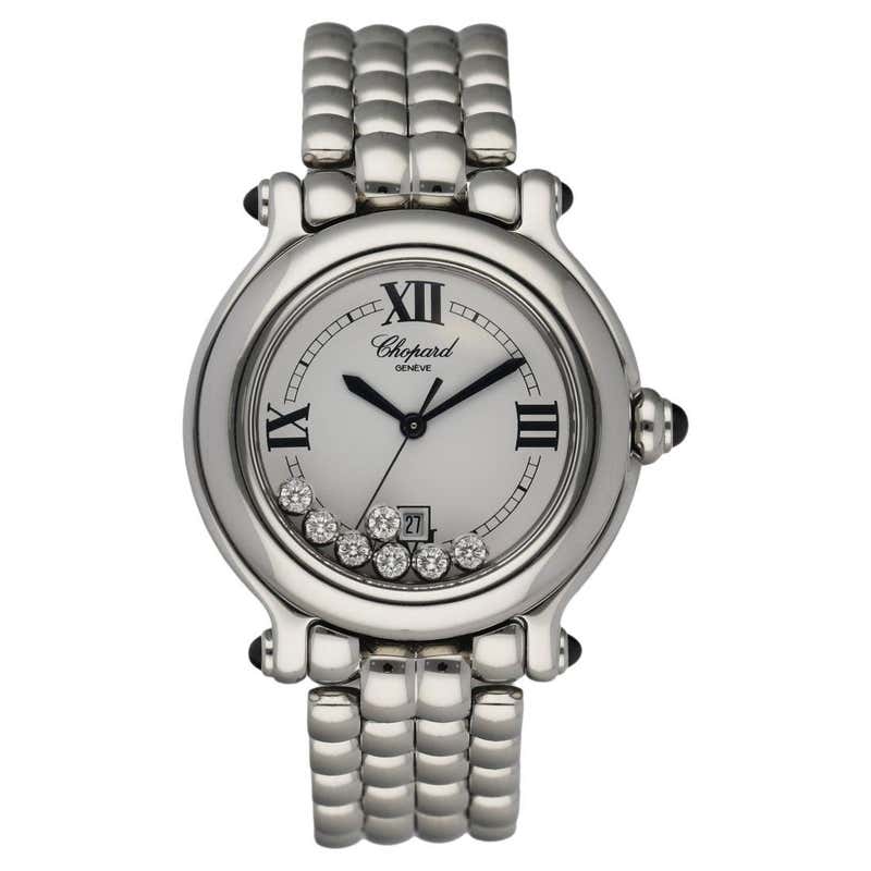 Ladies Chopard Happy Sport Floating Diamond Snowflake 27/8949 at 1stDibs