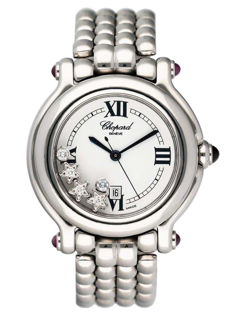 Chopard Lady's Stainless Steel and Diamond Happy Sport Snowflake ...
