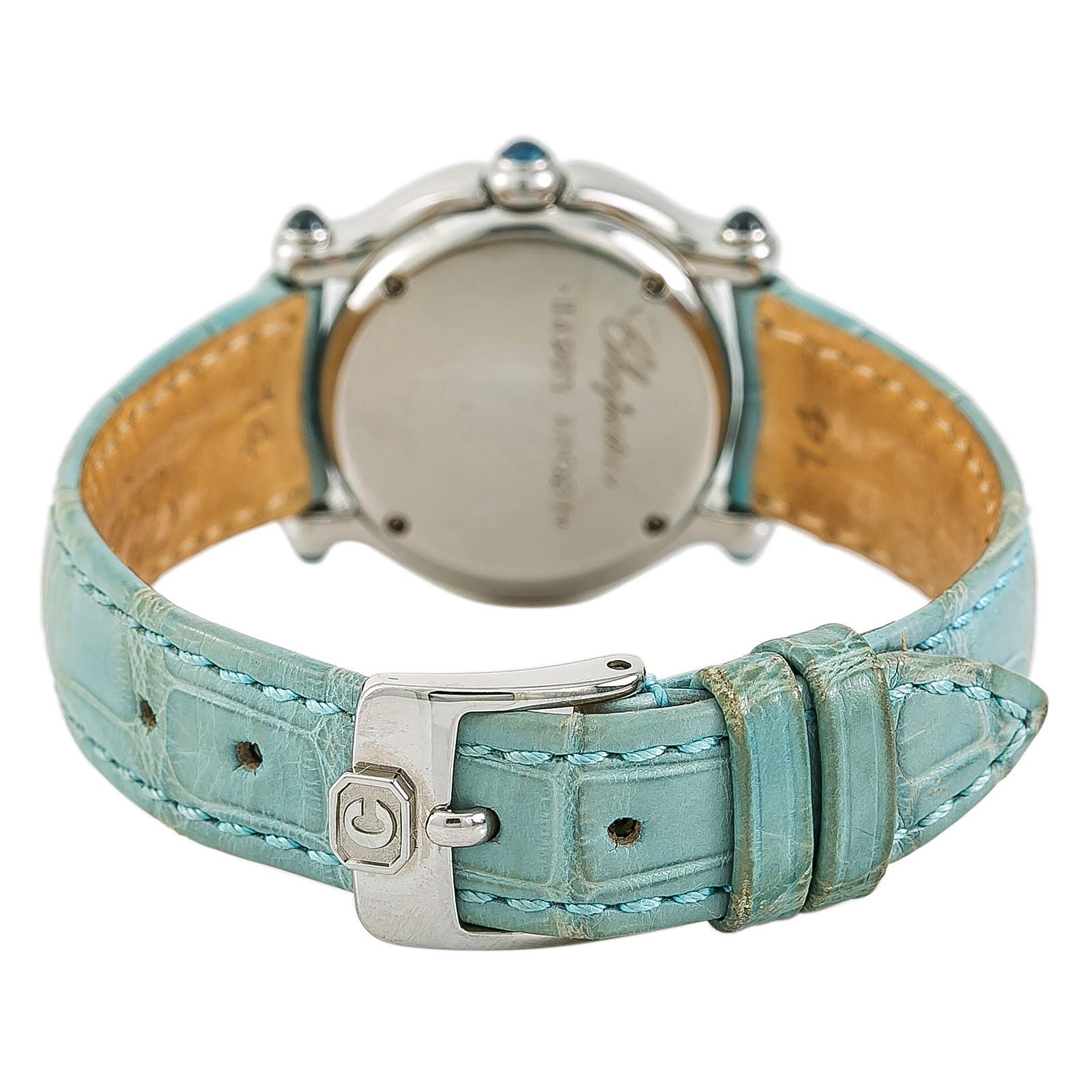 Chopard Happy Sport Reference #:27/8245-23. Chopard Happy Sport 27/8245-23 Womens Quartz Watch With Box&papers 26mm. Verified and Certified by WatchFacts. 1 year warranty offered by WatchFacts.