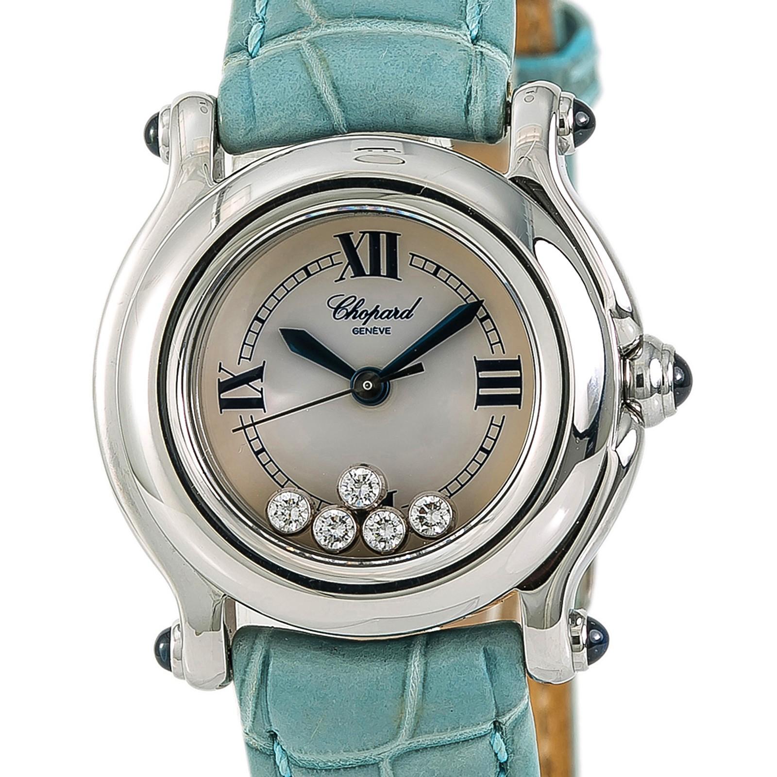Chopard Happy Sport 27/8245-23 Women’s Quartz Watch with Box and Papers In Excellent Condition In Miami, FL
