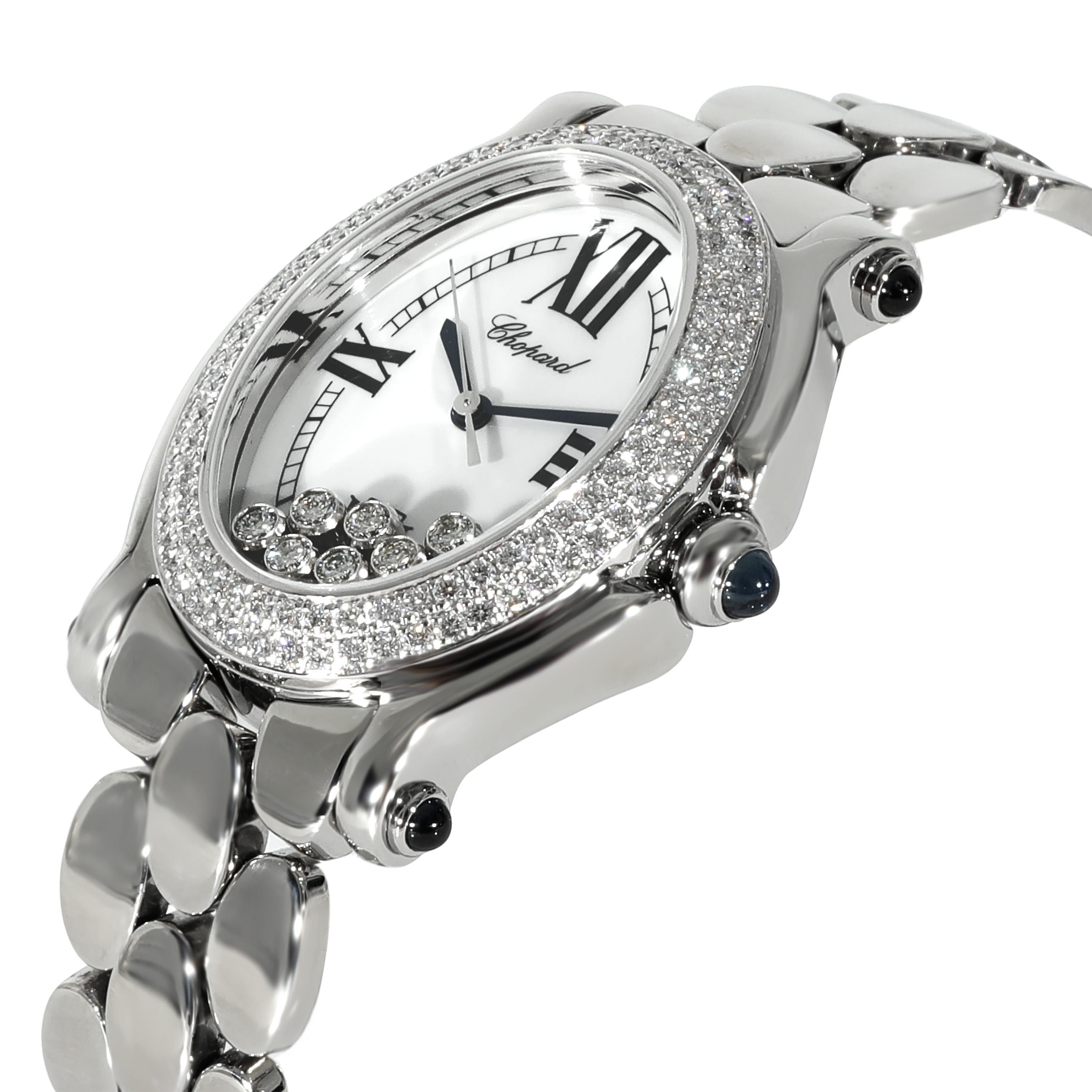 chopard oval happy diamond watch
