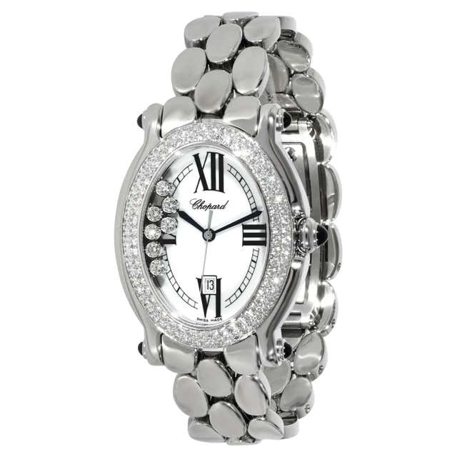 Chopard Lady's Yellow Gold Happy Diamond Quartz Wristwatch at 1stDibs