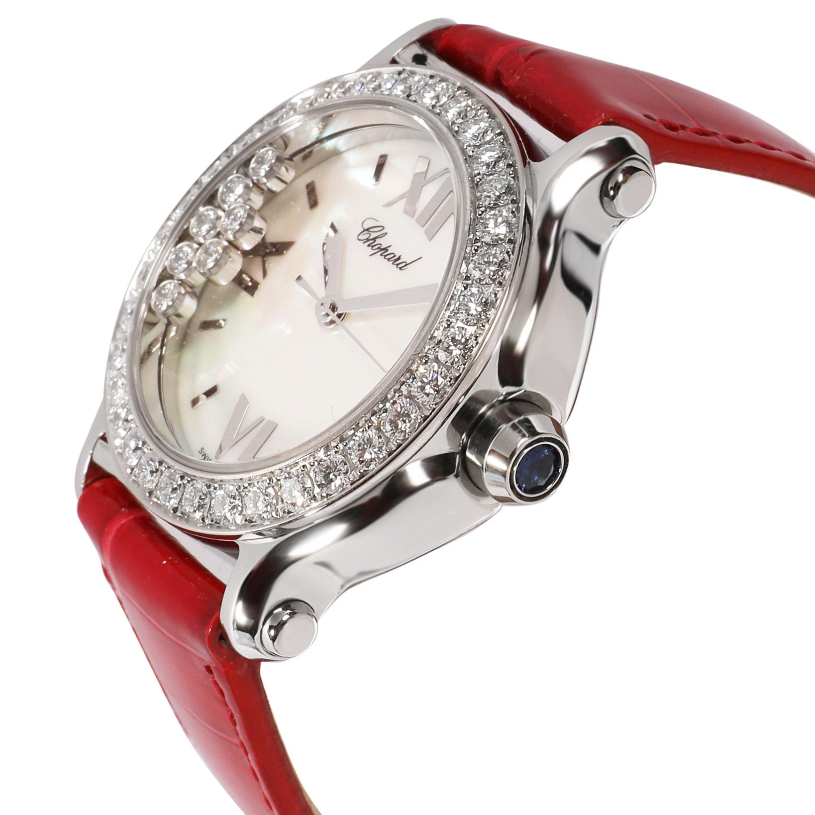 Chopard Happy Sport 27/8476-20 Unisex Watch in Stainless Steel In Excellent Condition In New York, NY