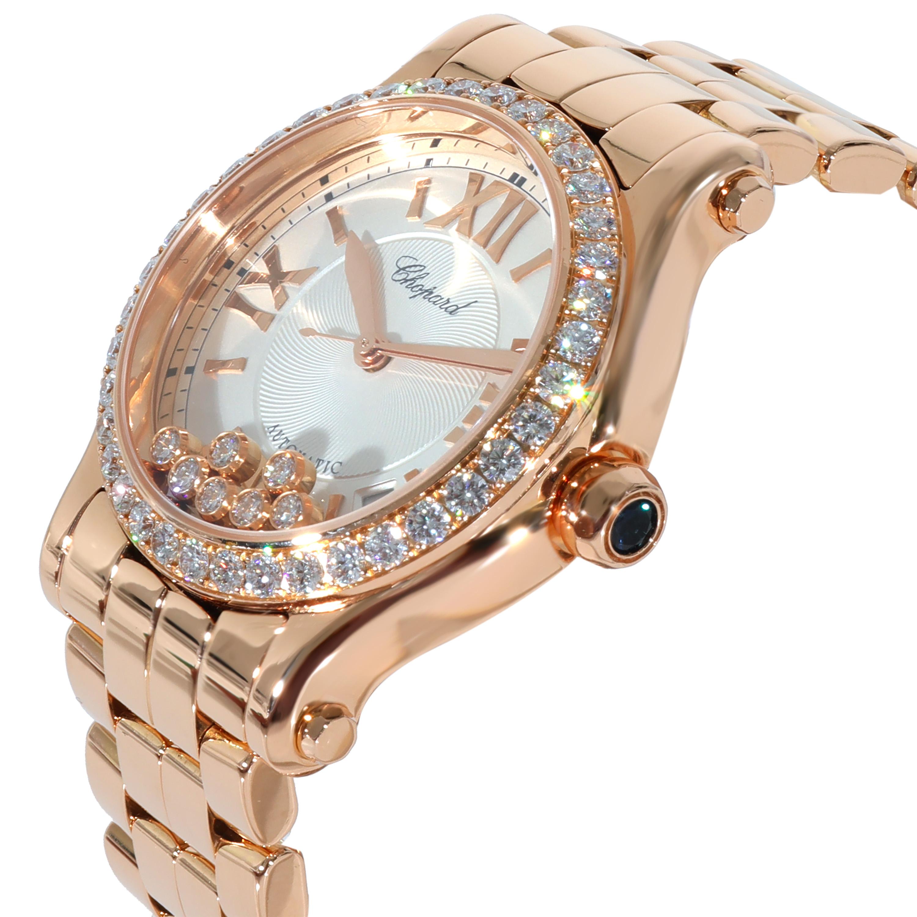 chopard happy sport rose gold diamond watch