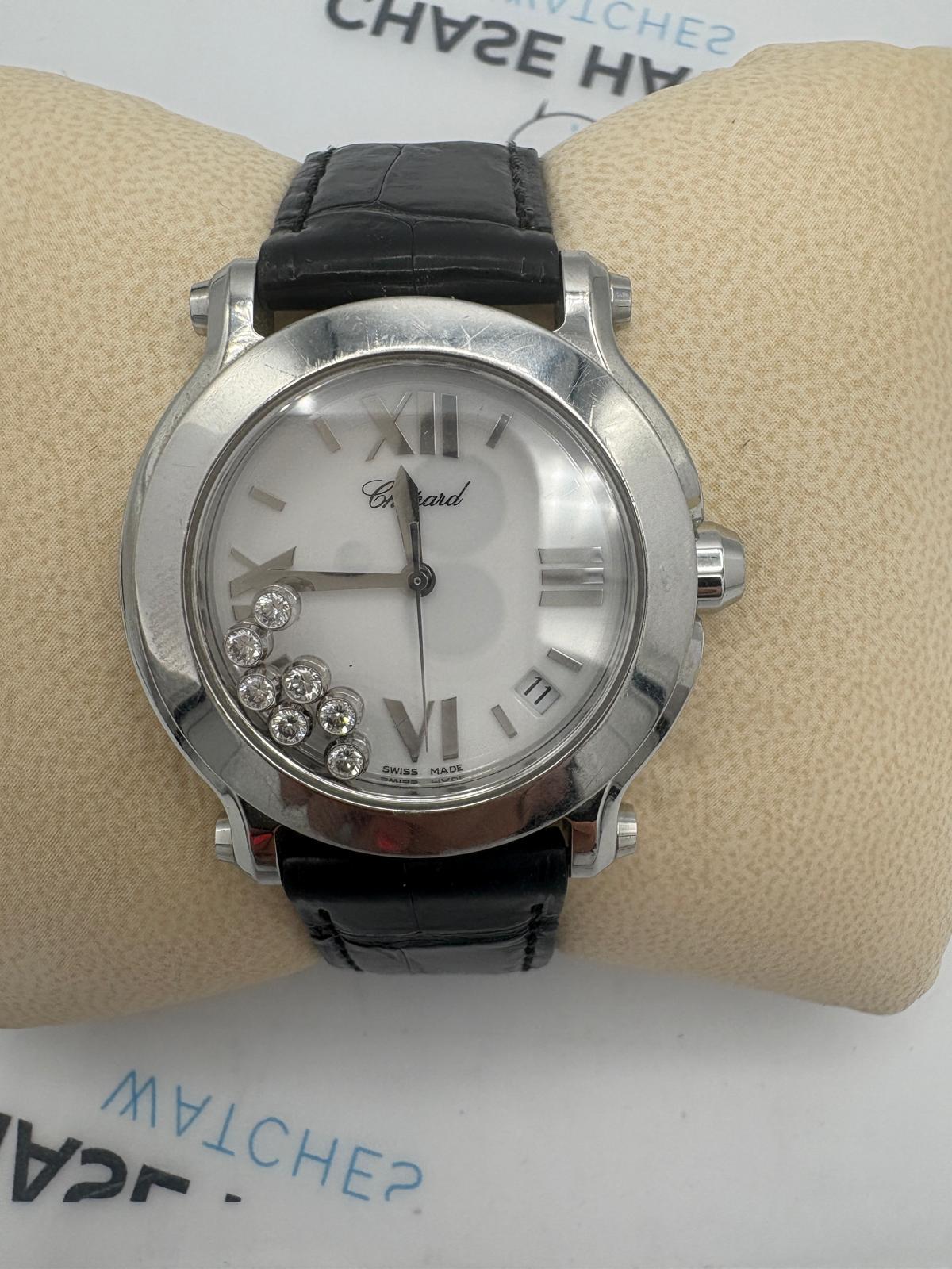 Chopard Happy Sport – 278475-3001 – 7 Floating Diamonds – 2013 – Full Set en vente 8