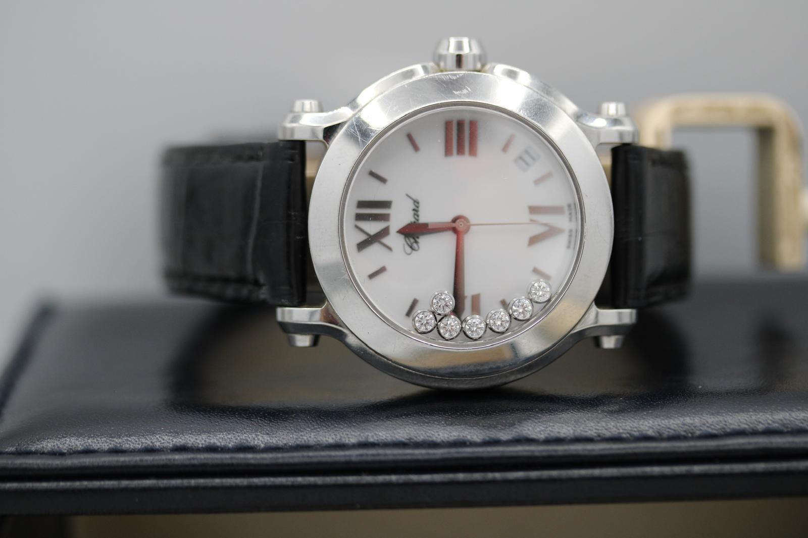 Chopard Happy Sport – 278475-3001 – 7 Floating Diamonds – 2013 – Full Set en vente 10