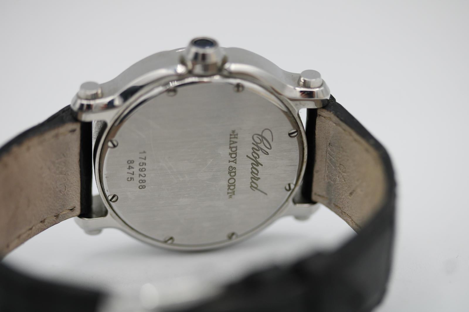 Chopard Happy Sport – 278475-3001 – 7 Floating Diamonds – 2013 – Full Set en vente 4