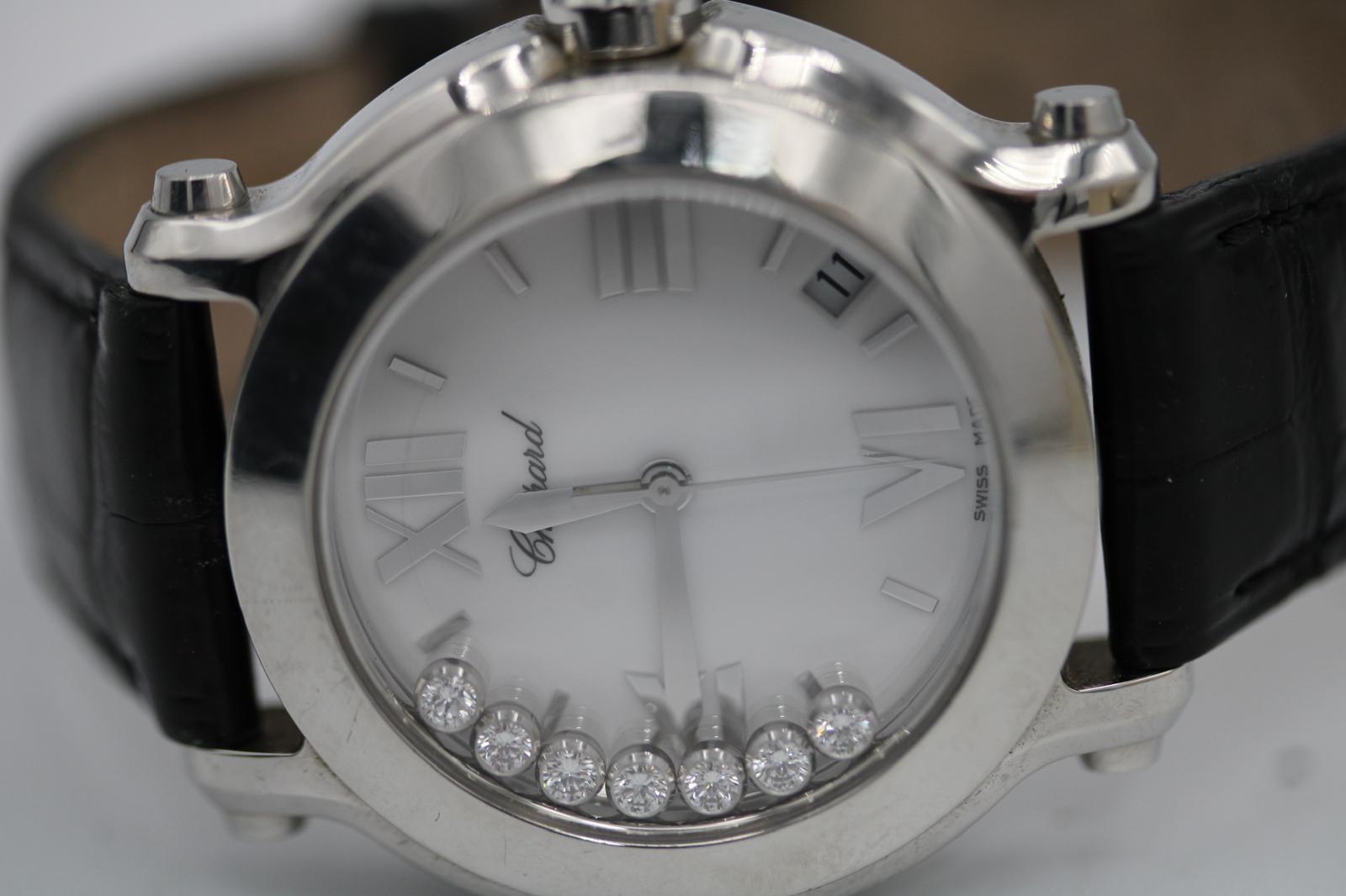 Chopard Happy Sport – 278475-3001 – 7 Floating Diamonds – 2013 – Full Set en vente 5