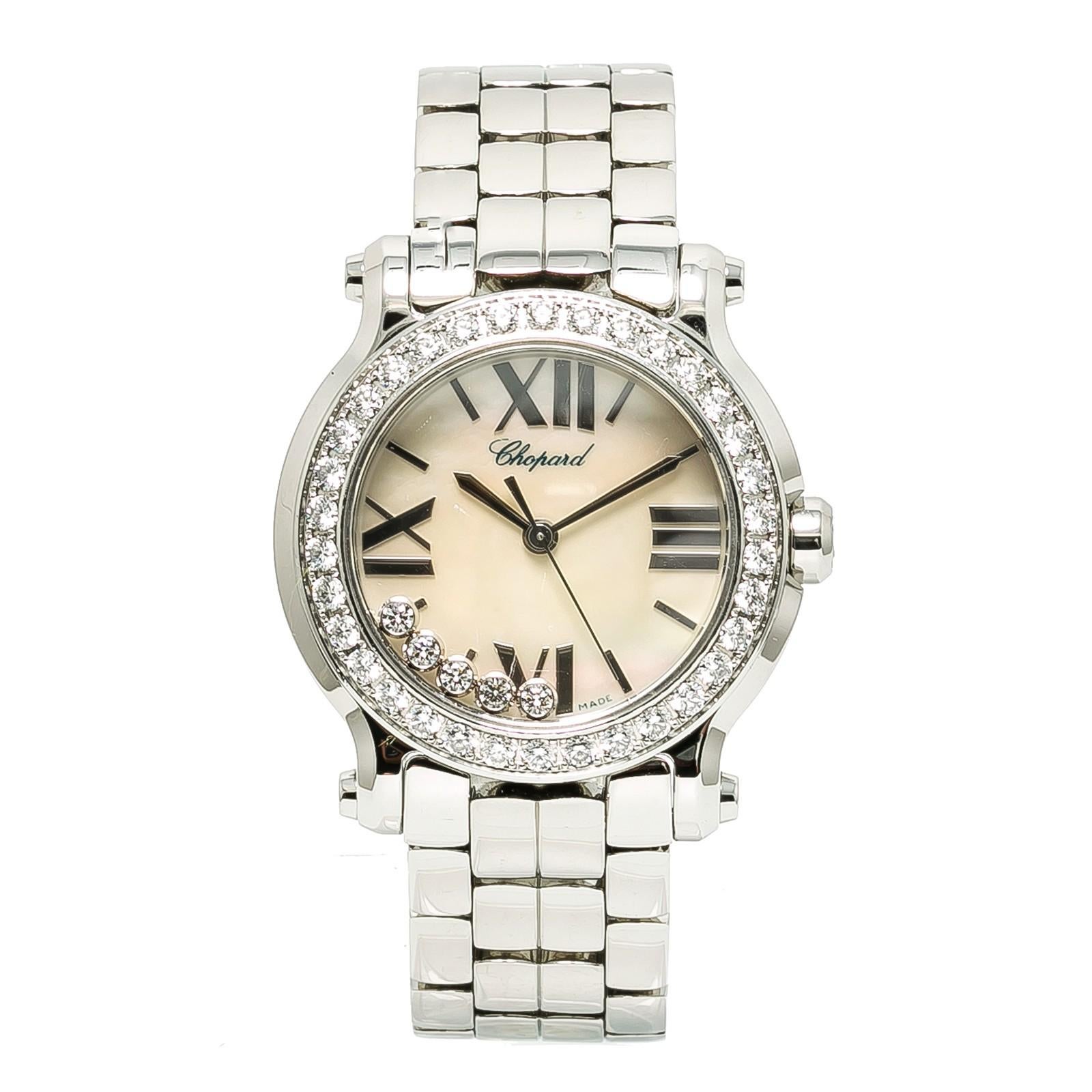 Chopard Happy Sport 278509-3010 w/ 6 mm Band, Stainless-Steel Bezel & Mother-Of-