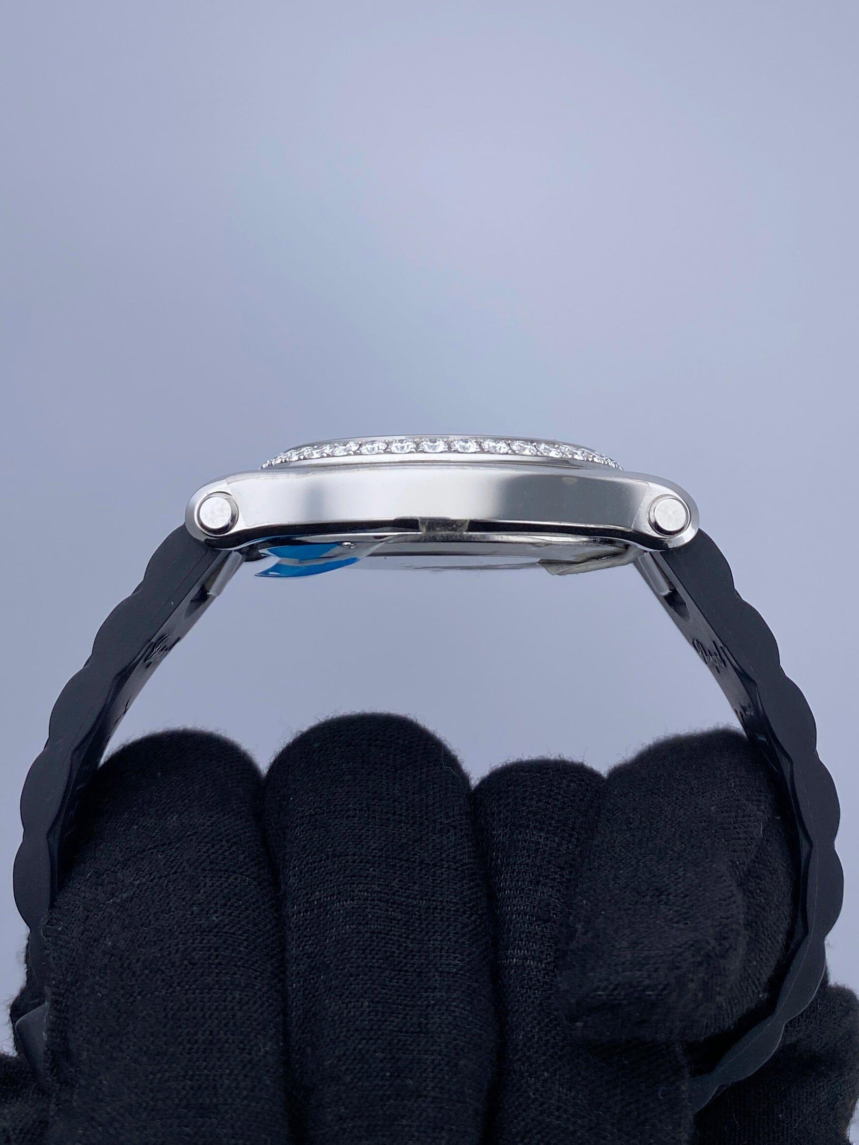 Chopard Happy Sport 278582-3003 Weißes Zifferblatt Damenuhr Box Papiere im Angebot 3