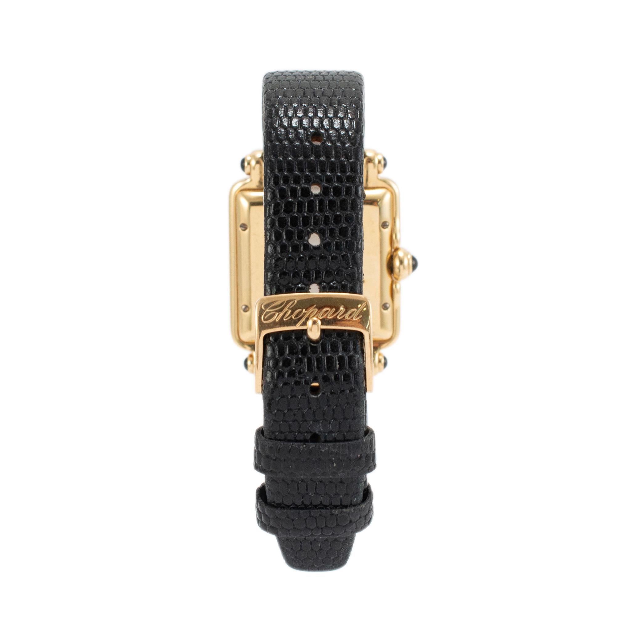 Chopard Happy Sport 27MM 27/6679-23 7 schwebende Diamanten 18K Gelbgold Uhr im Zustand „Hervorragend“ in Houston, TX