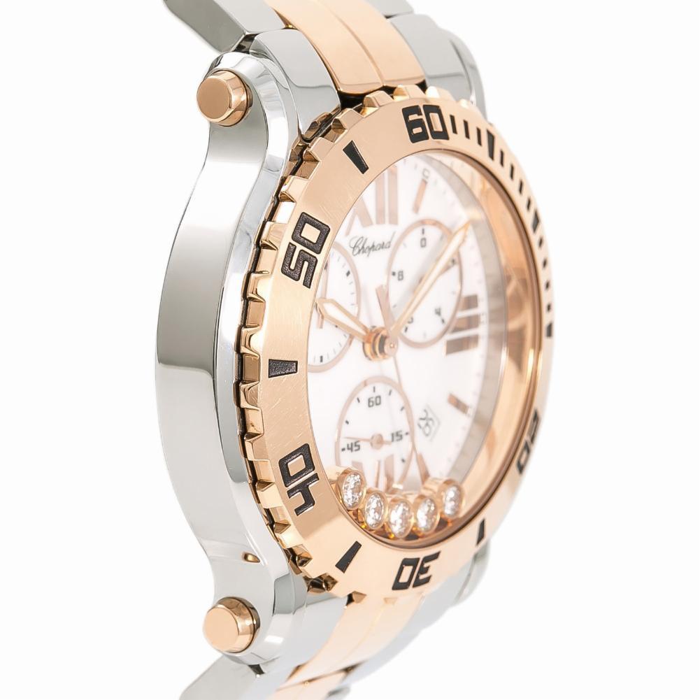 Chopard Happy Sport 28/8499-6002, White Dial, Certified In Excellent Condition For Sale In Miami, FL