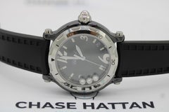 Chopard Happy Sport 28/8507 Black Ceramic Floating Diamonds  Full Set
