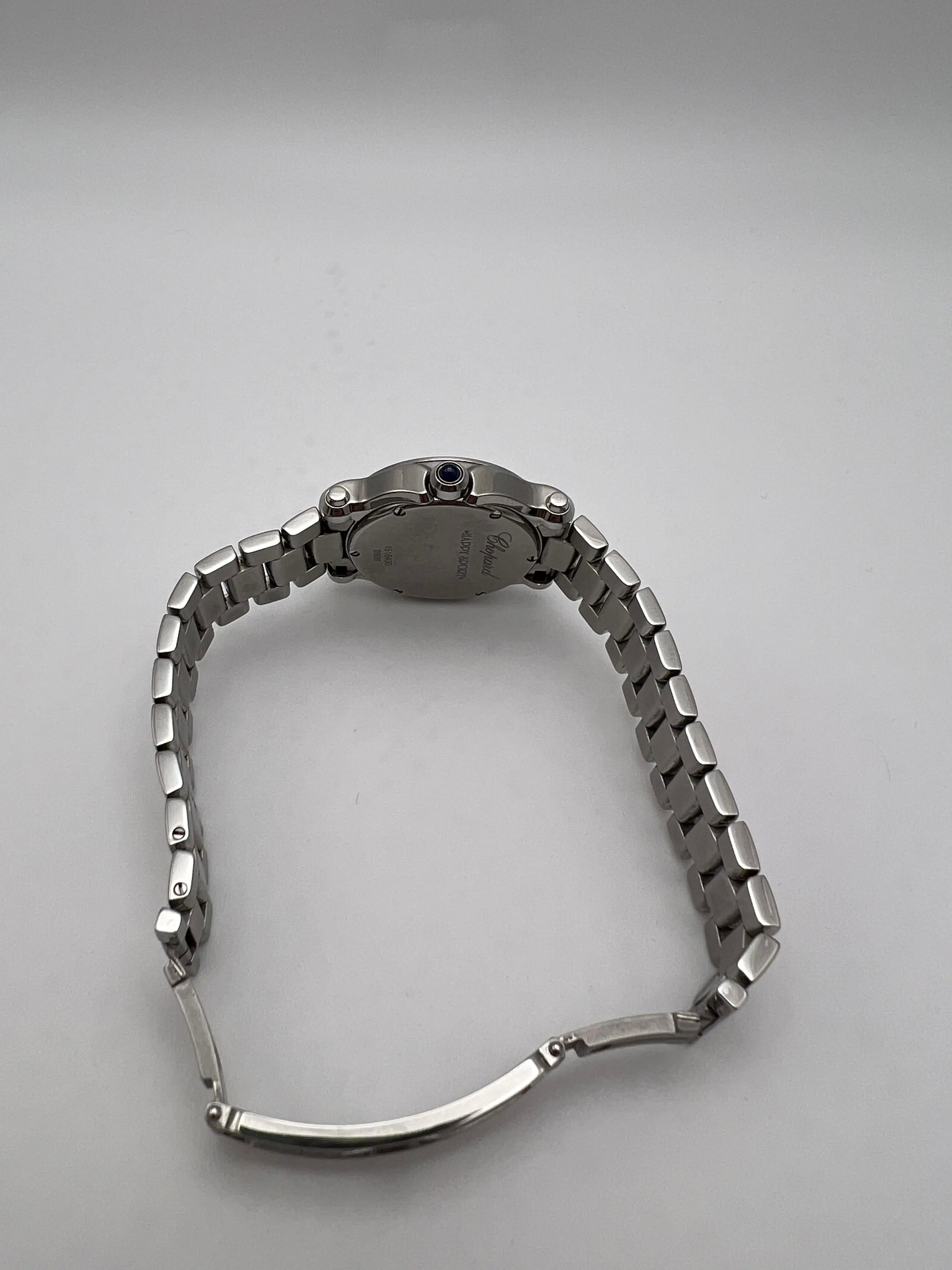 Chopard Happy Sport 30mm Mother Of Pearl Dial 5 Floating Sapphire Quartz 8509 For Sale 5