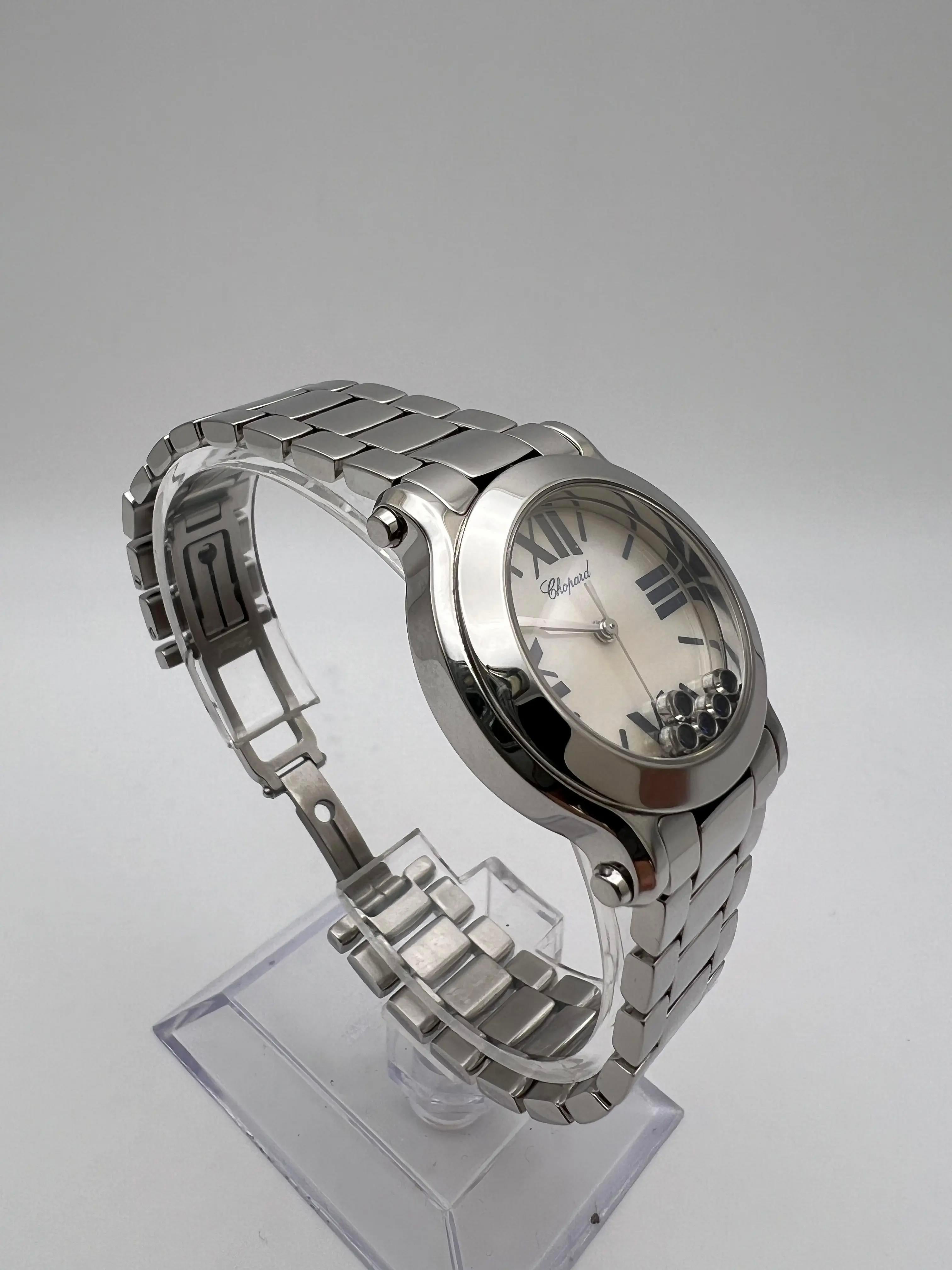 Chopard Happy Sport 30mm Mother Of Pearl Dial 5 Floating Sapphire Quartz 8509 For Sale 1