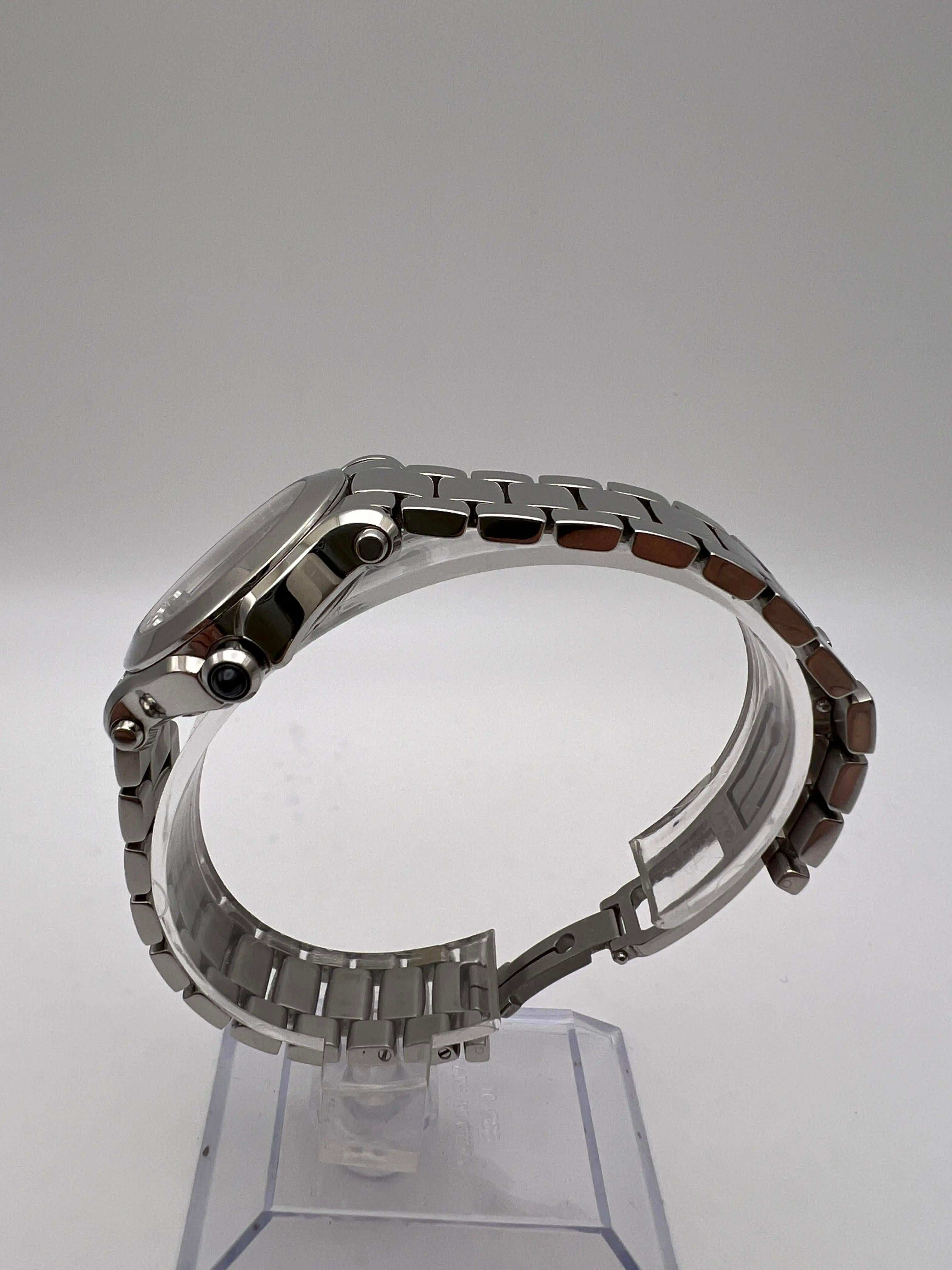 Chopard Happy Sport 30mm Mother Of Pearl Dial 5 Floating Sapphire Quartz 8509 For Sale 4