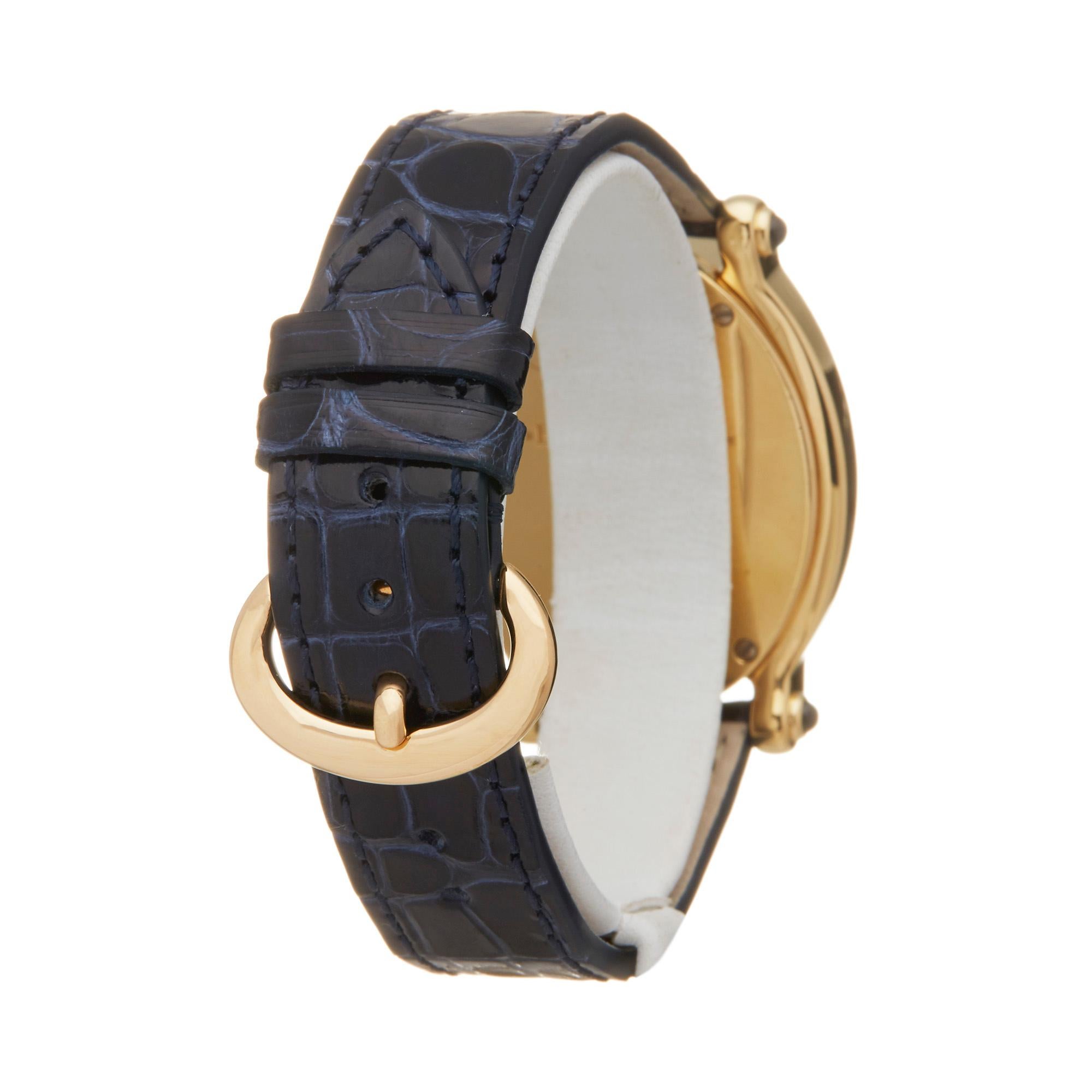 Women's Chopard Happy Sport 7 Diamond 18K Yellow Gold 27/7000-23 Wristwatch