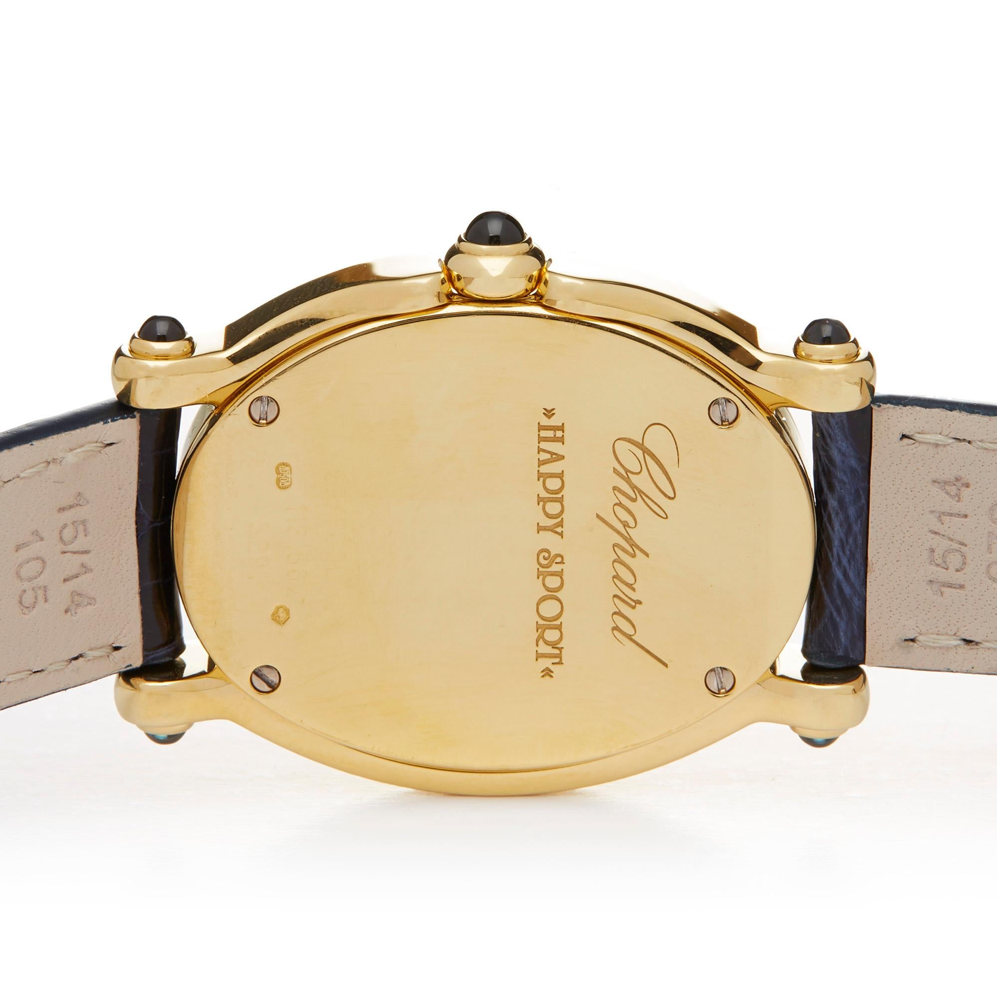 Chopard Happy Sport 7 Diamond 18K Yellow Gold 27/7000-23 Wristwatch 1