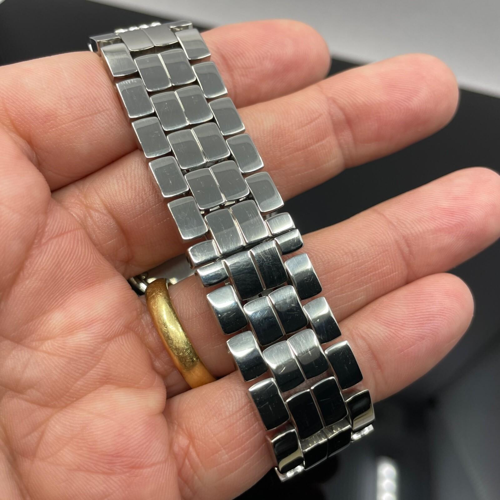 Chopard Happy Sport 7 Floating Diamond Quadrante Bianco 36mm Orologio al quarzo in acciaio 8475 in vendita 1
