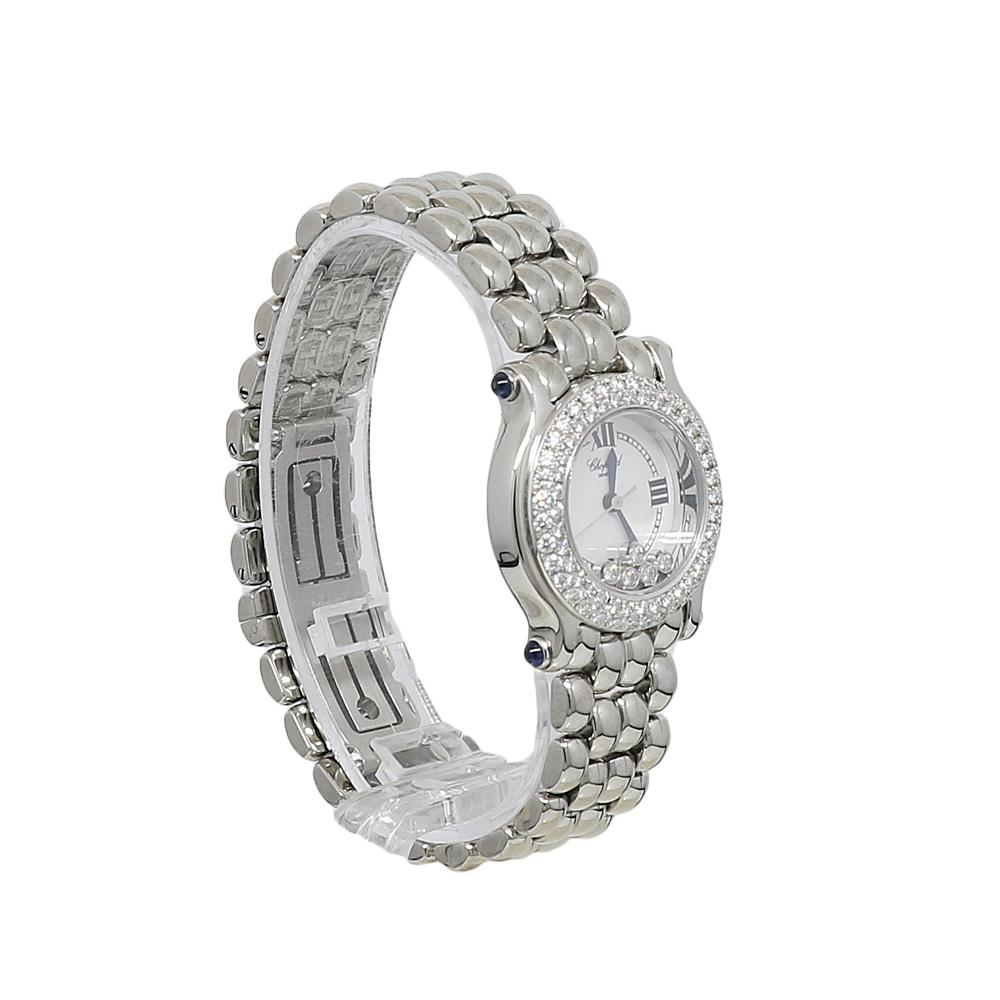 Chopard Happy Sport 8245 1.79 Carat Stainless Steel Diamond Watch In Excellent Condition For Sale In Naples, FL