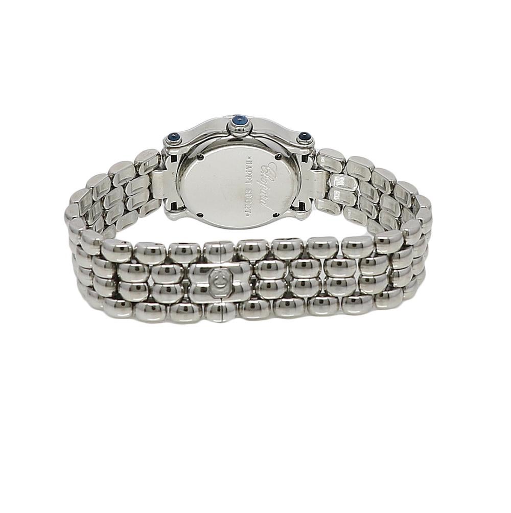 Chopard Happy Sport 8245 1.79 Carat Stainless Steel Diamond Watch For Sale 1
