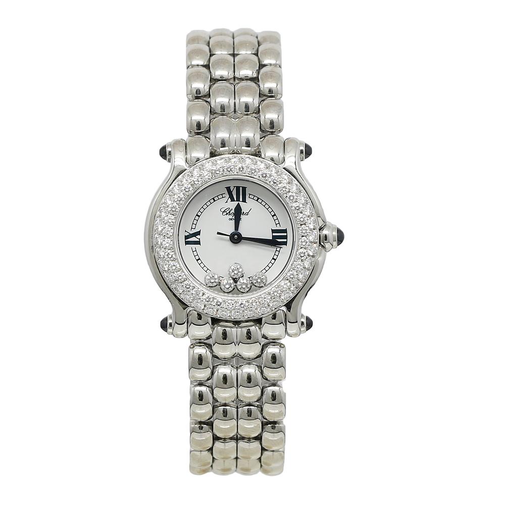 Chopard Happy Sport 8245 1.79 Carat Stainless Steel Diamond Watch For Sale