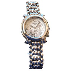 Reloj Chopard Happy Sport 8267 Cronógrafo Acero con Diamantes 38mm